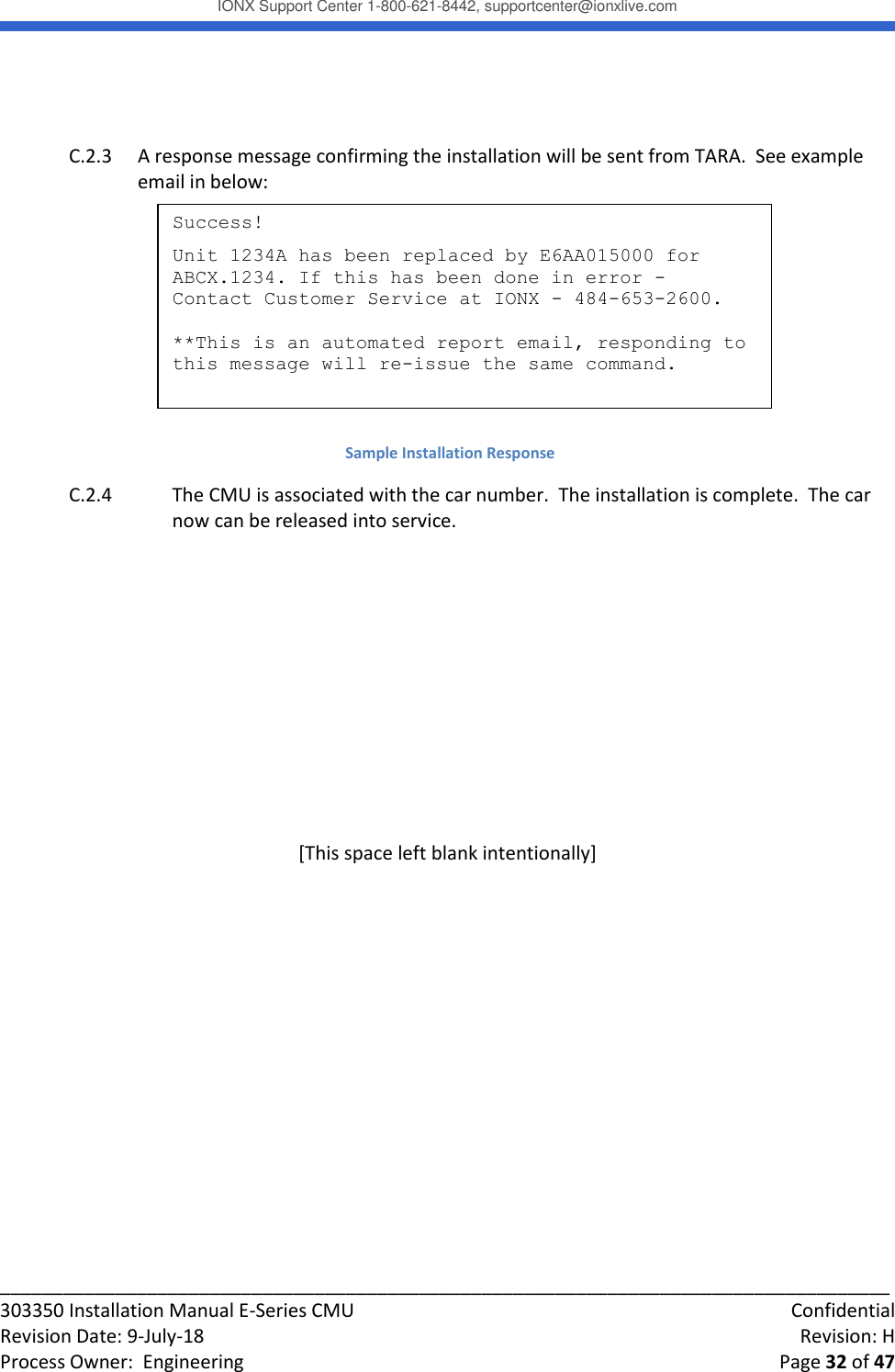 Page 32 of IONX CMUE6-A Communications Manager Unit User Manual Working T4 Install