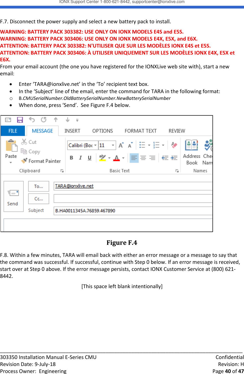 Page 40 of IONX CMUE6-A Communications Manager Unit User Manual Working T4 Install