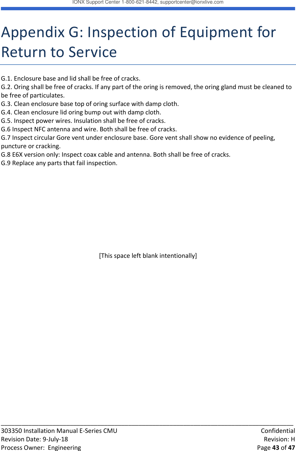 Page 43 of IONX CMUE6-A Communications Manager Unit User Manual Working T4 Install