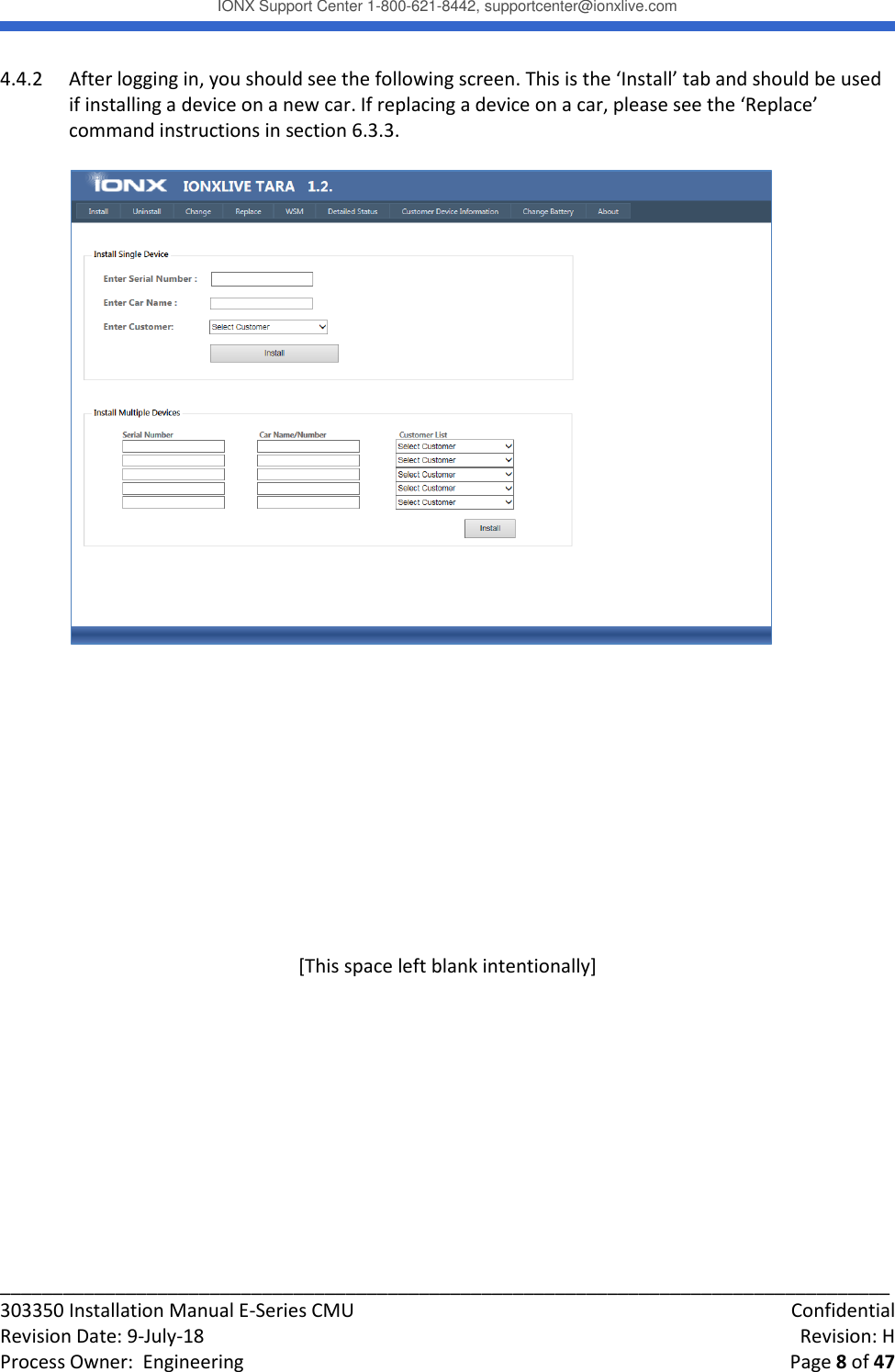Page 8 of IONX CMUE6-A Communications Manager Unit User Manual Working T4 Install