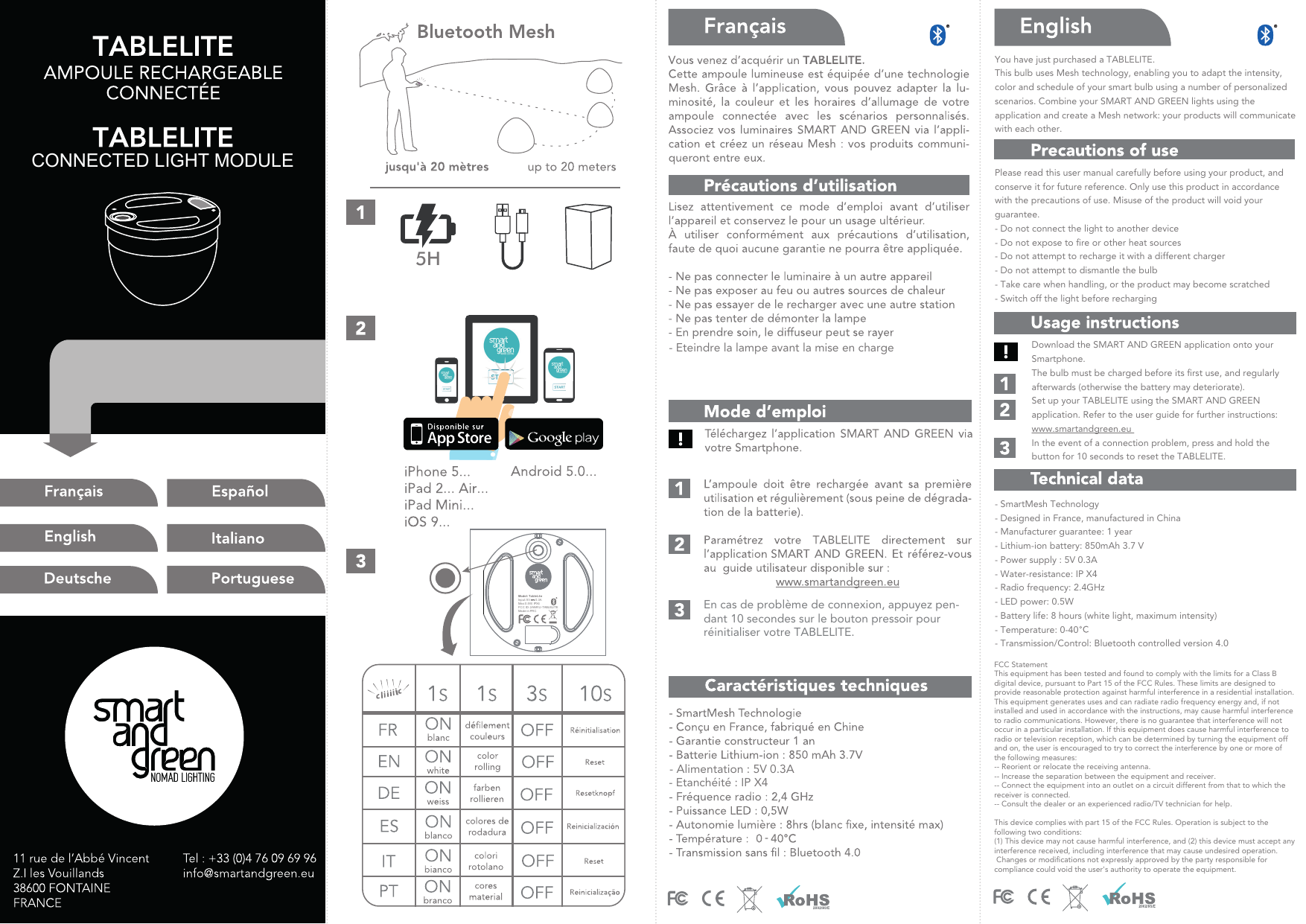 Page 1 of IPW China TABLELITE TableLite User Manual P 09 00102  Notices TableLite MESH final v3  AB