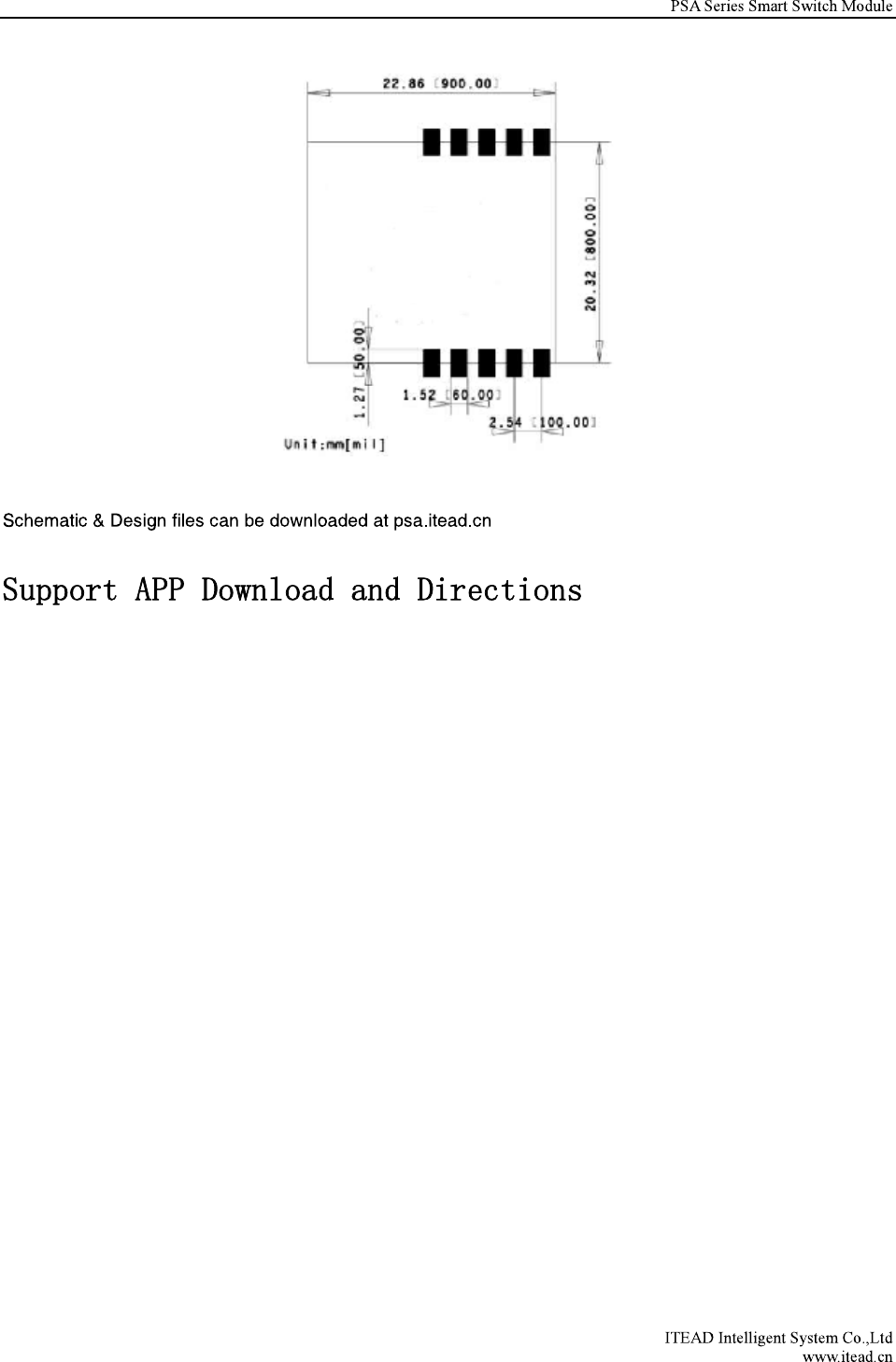 ITEAD Intelligent Systems PSA-B PSA User Manual Manual