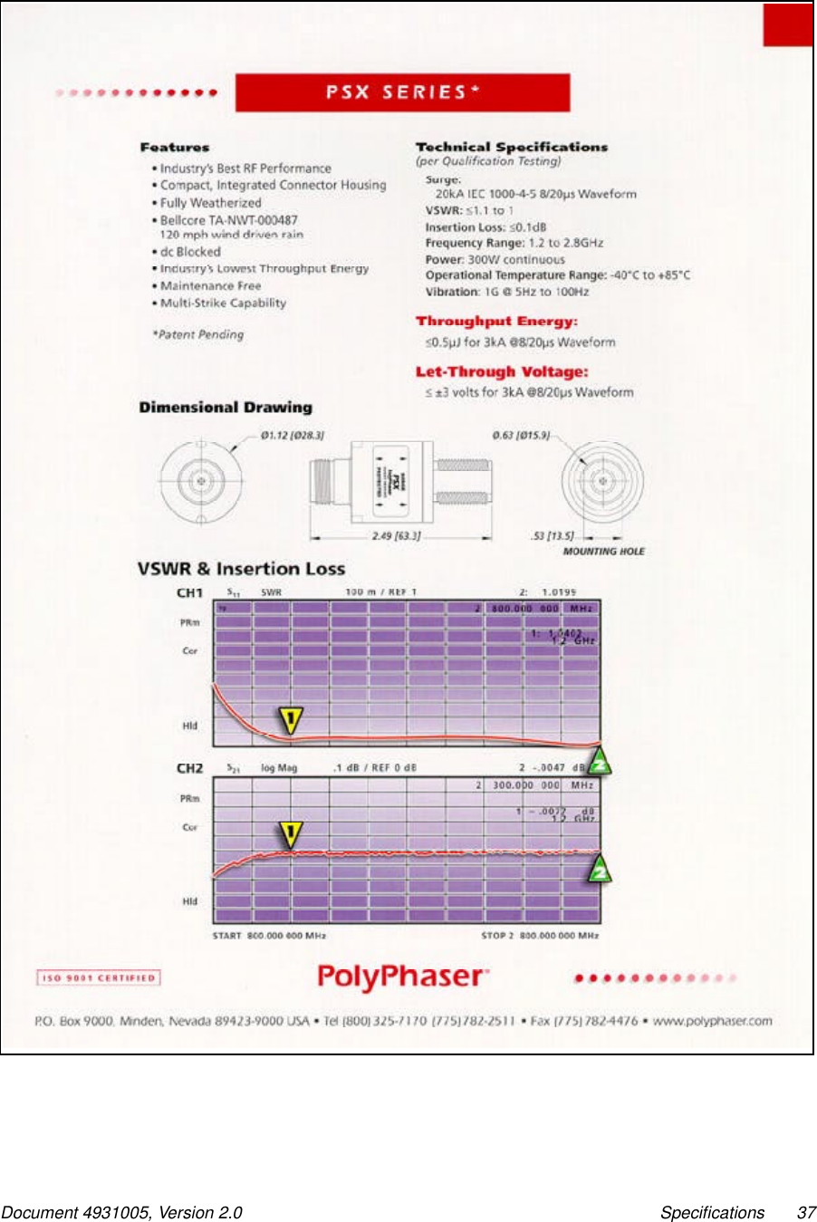 Document 4931005, Version 2.0 Specifications 37