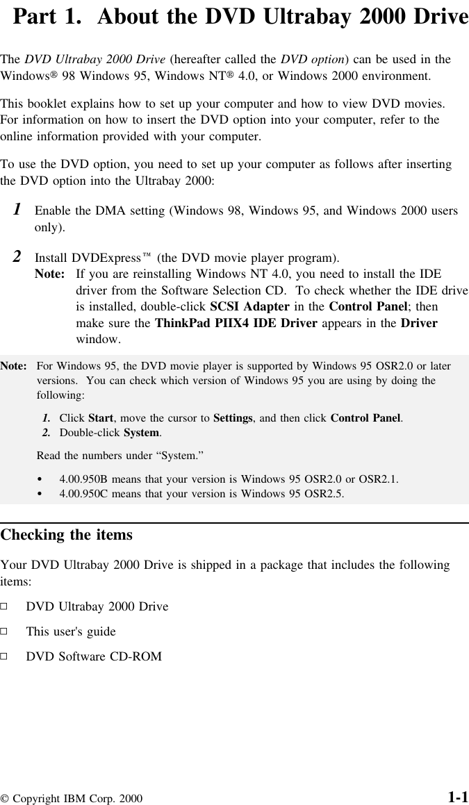 Page 5 of 10 - Ibm Ibm-Thinkpad-2000-Users-Manual-  Ibm-thinkpad-2000-users-manual
