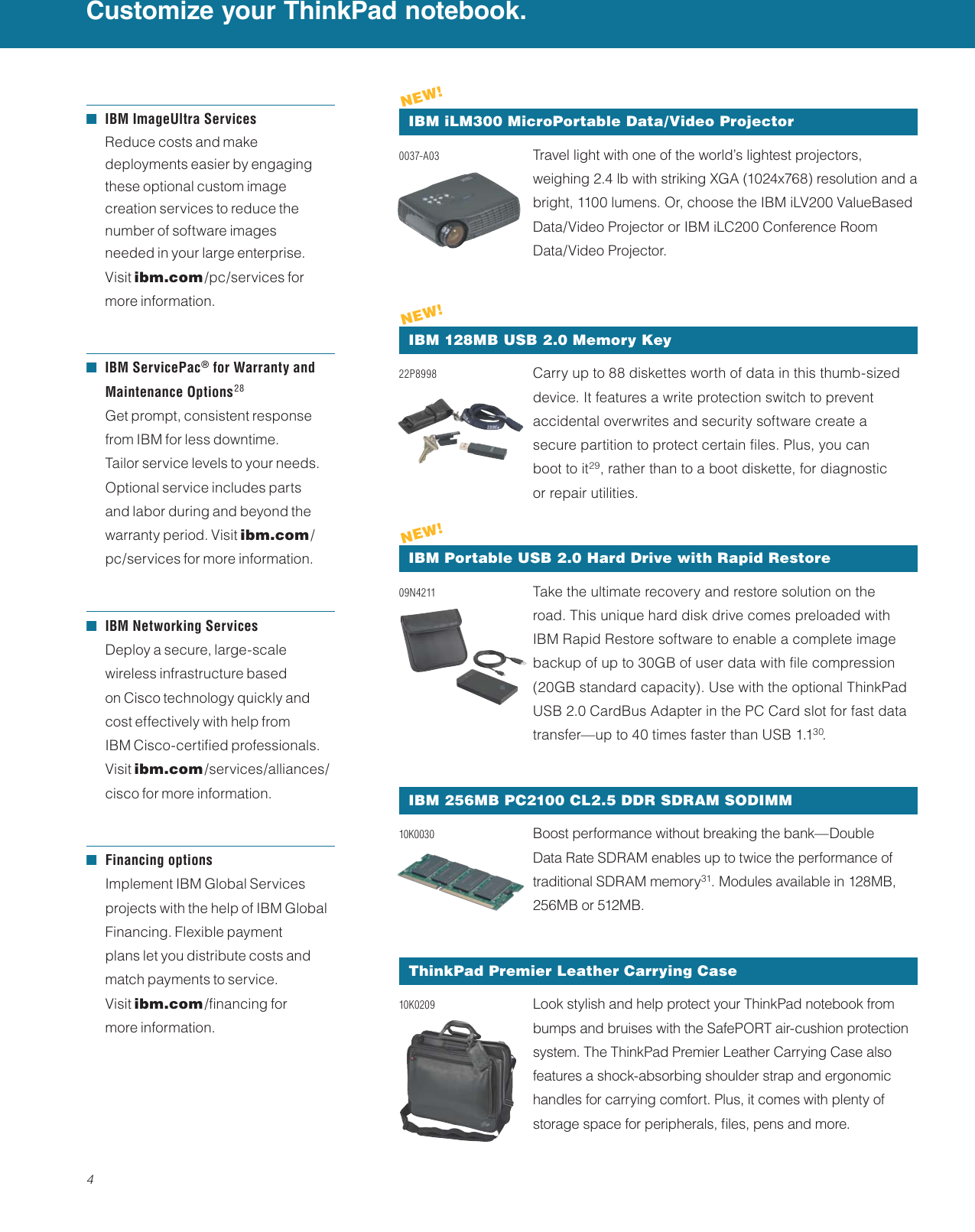 Page 4 of 6 - Ibm Ibm-Thinkpad-T30-Users-Manual- Ths6488f  Ibm-thinkpad-t30-users-manual