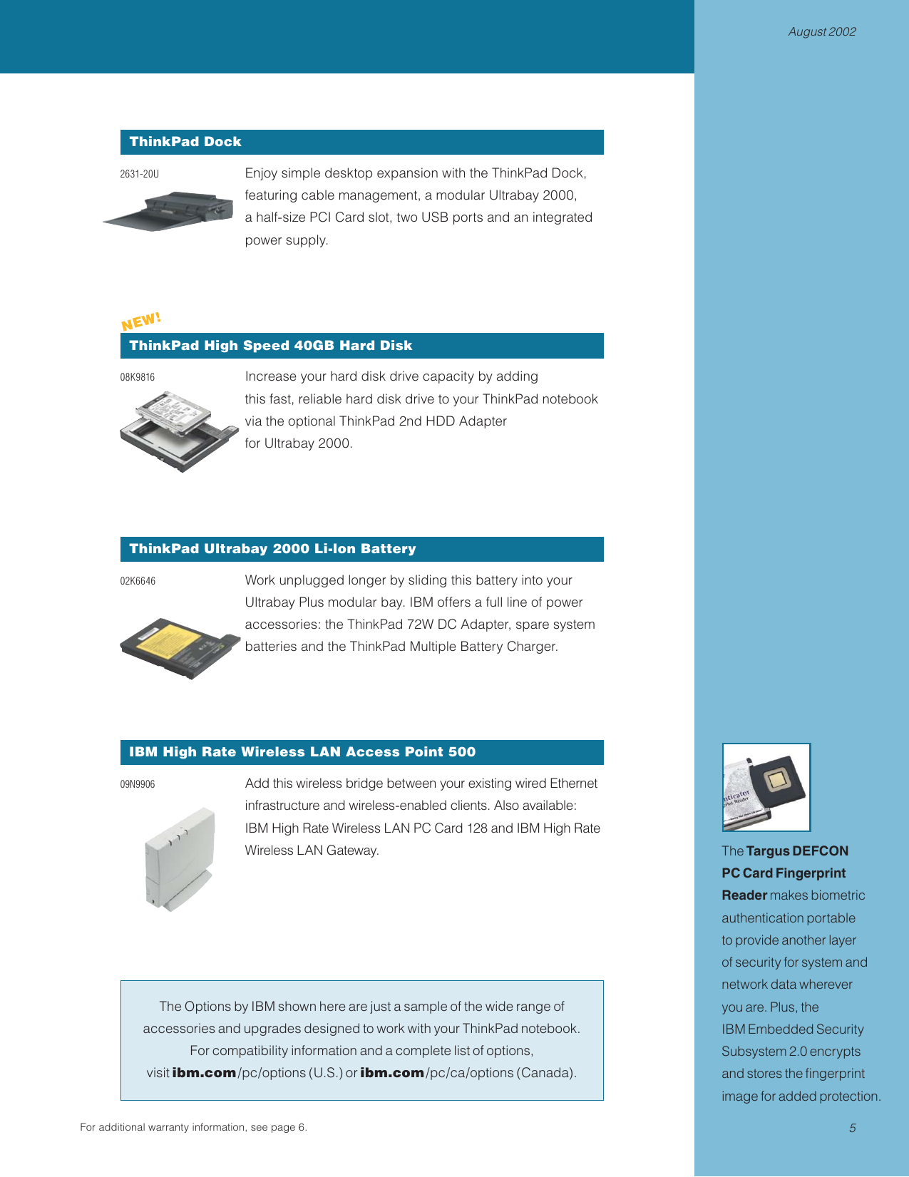 Page 5 of 6 - Ibm Ibm-Thinkpad-T30-Users-Manual- Ths6488f  Ibm-thinkpad-t30-users-manual