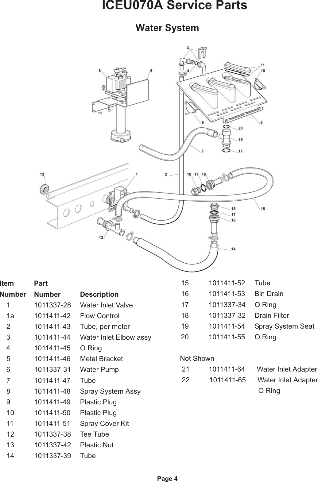 Page 5 of 7 - Ice-O-Matic Ice-O-Matic-Iceu070-Users-Manual- Iceu070AParts.vp Ice-o-matic-iceu070-users-manual