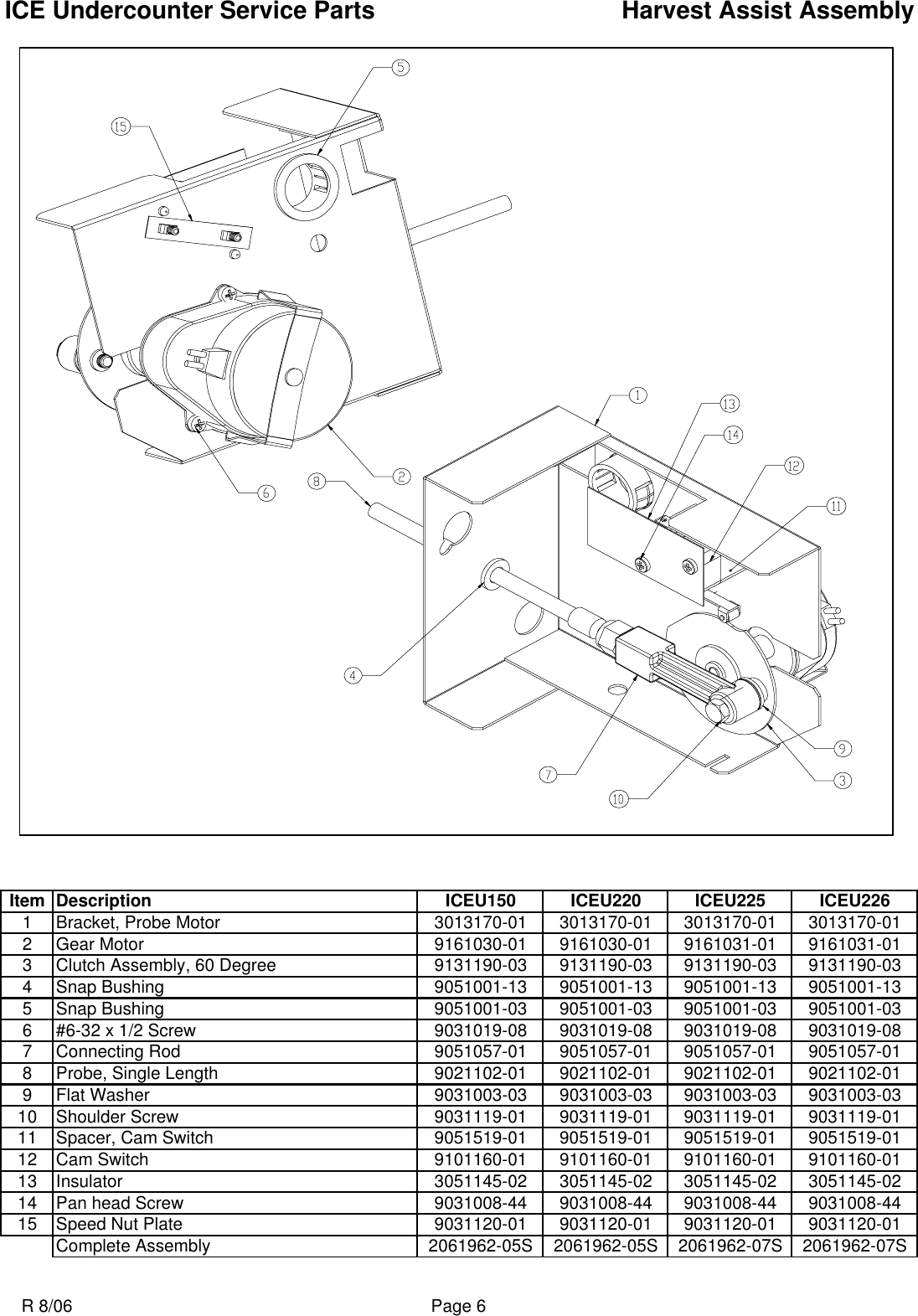 Page 8 of 12 - Ice-O-Matic Ice-O-Matic-Iceu150-Users-Manual- ICEU 150 220 225 226  Ice-o-matic-iceu150-users-manual