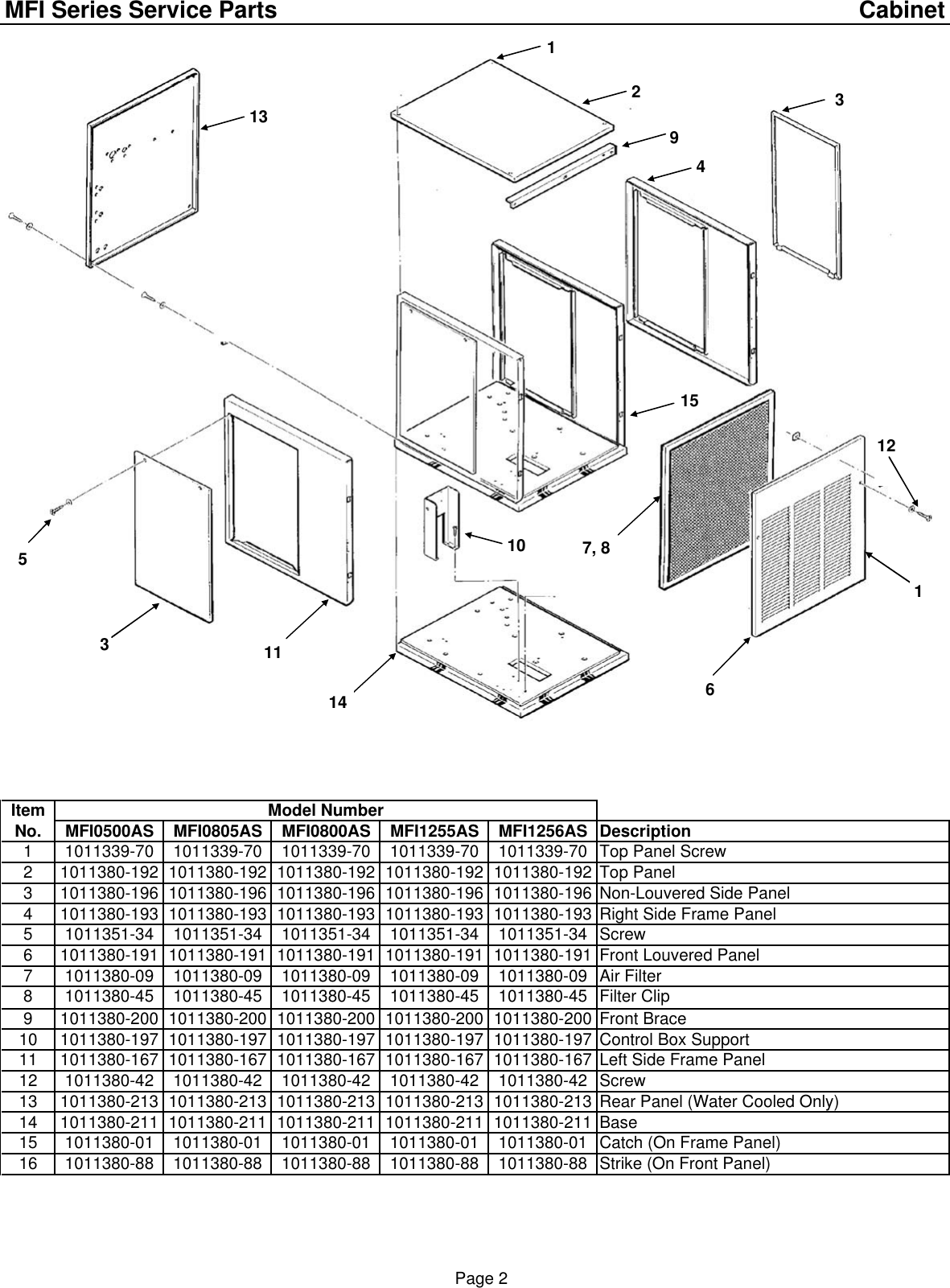 Page 4 of 9 - Ice-O-Matic Ice-O-Matic-Mfi0500-Users-Manual- COVER207mfiparts  Ice-o-matic-mfi0500-users-manual