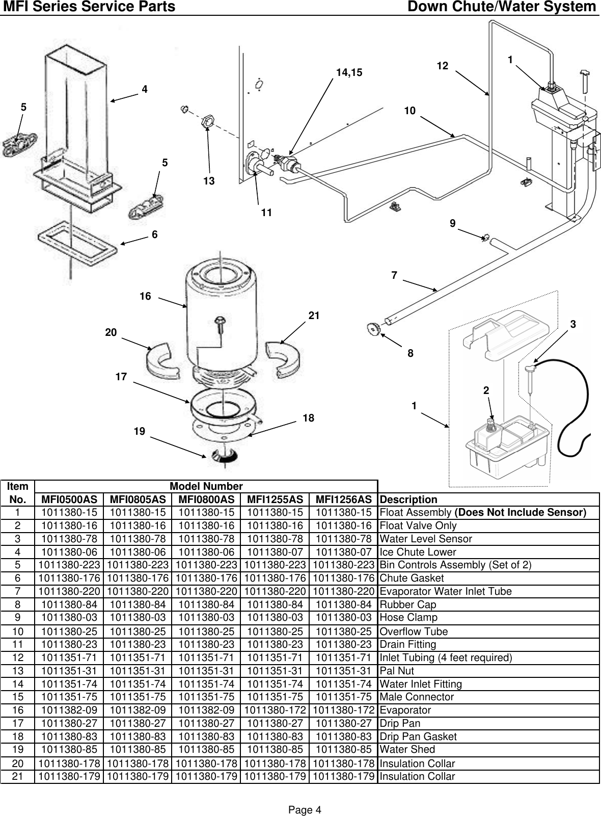 Page 6 of 9 - Ice-O-Matic Ice-O-Matic-Mfi0500-Users-Manual- COVER207mfiparts  Ice-o-matic-mfi0500-users-manual