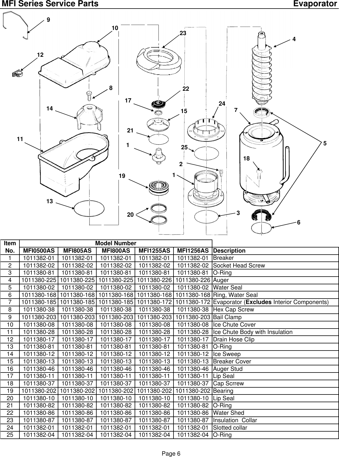 Page 8 of 9 - Ice-O-Matic Ice-O-Matic-Mfi0500-Users-Manual- COVER207mfiparts  Ice-o-matic-mfi0500-users-manual