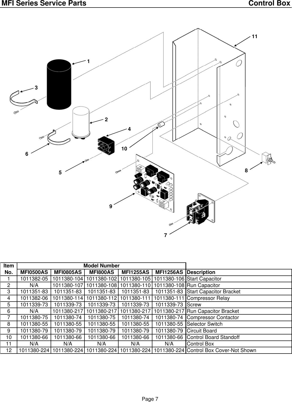 Page 9 of 9 - Ice-O-Matic Ice-O-Matic-Mfi0500-Users-Manual- COVER207mfiparts  Ice-o-matic-mfi0500-users-manual