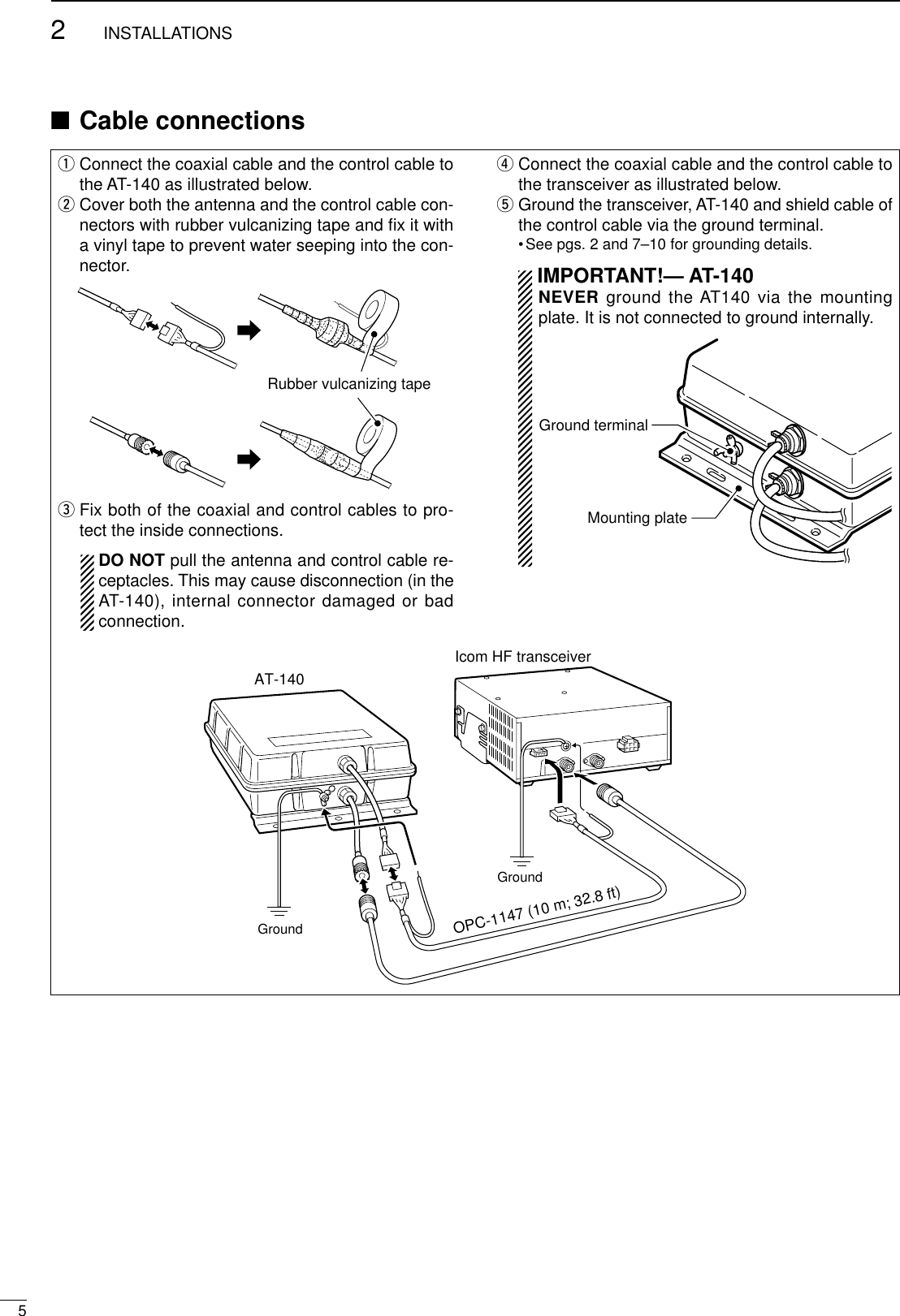 User Guide Icom Icom At 140 Users Manual