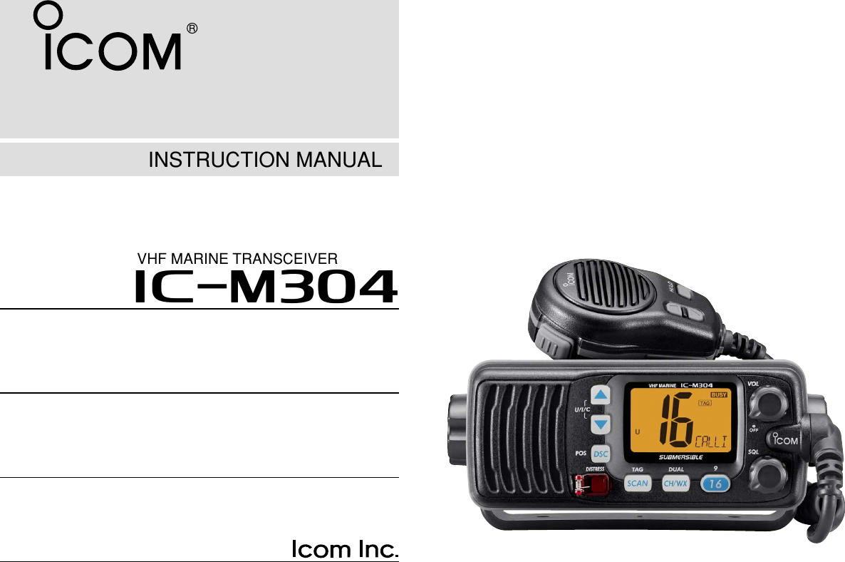 Icom Im304 Users Manual