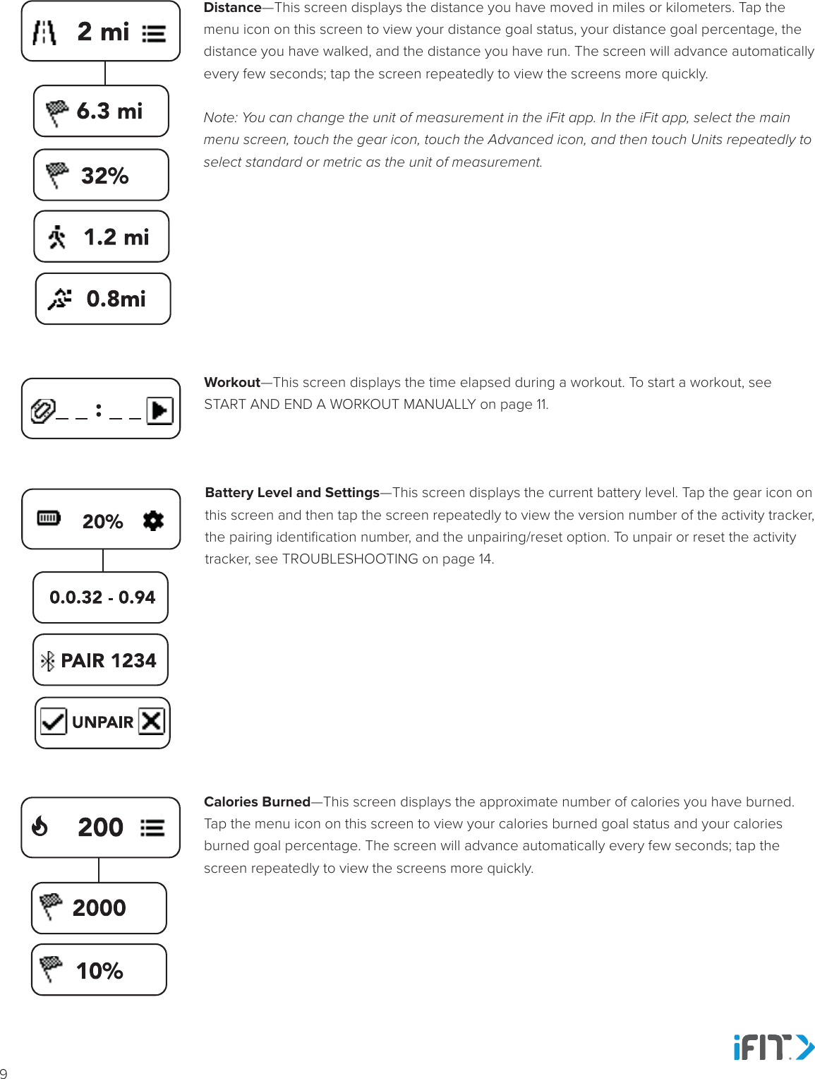 Page 11 of Icon Health and Fitness VUEHR15 Vue HR User Manual IFNHRD115 0 390771 EN  indd