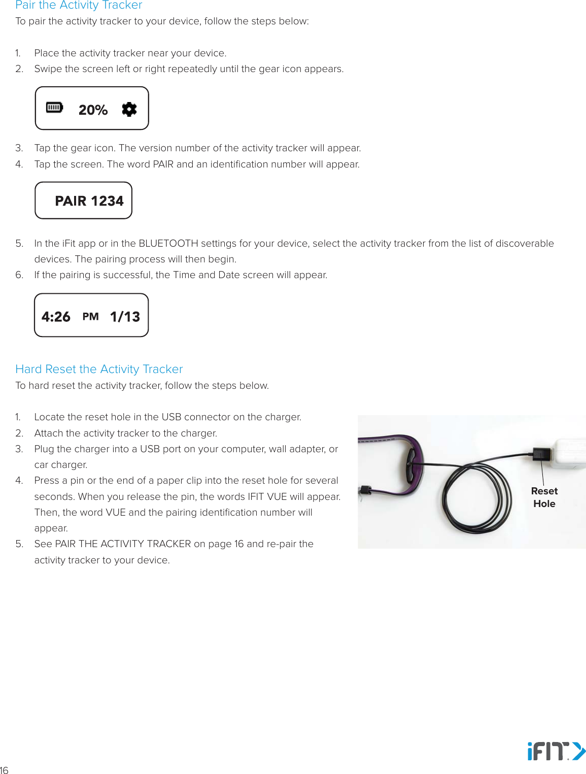 Page 18 of Icon Health and Fitness VUEHR15 Vue HR User Manual IFNHRD115 0 390771 EN  indd