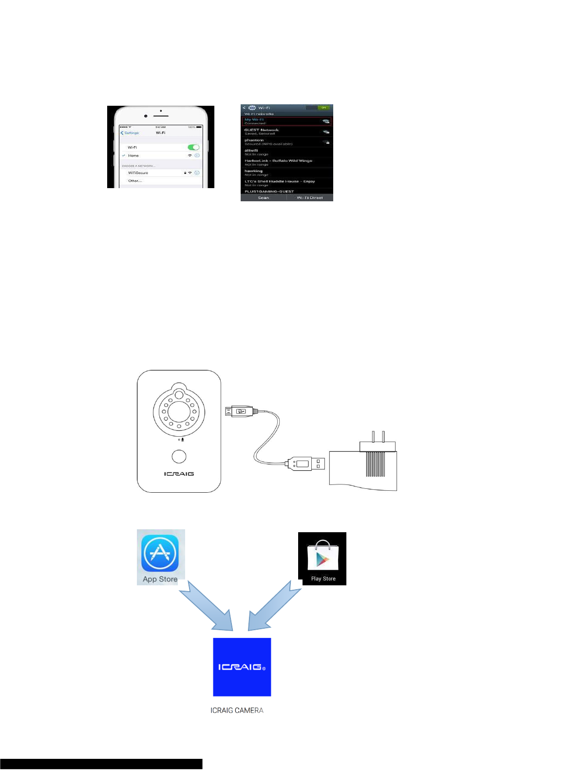 icraig security camera setup