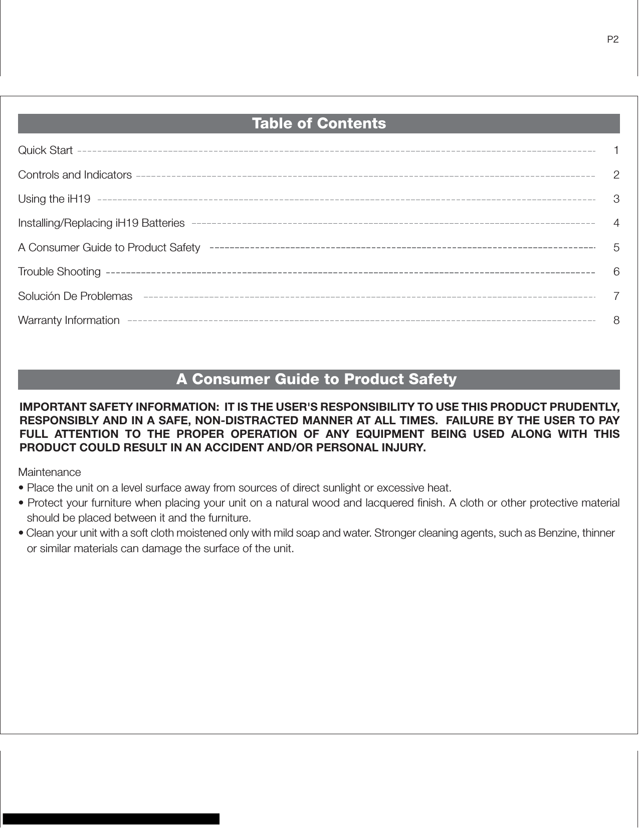 Page 2 of 10 - Ihome Ihome-2Go-Ih19-Quick-Start-Guide-820245 ManualsLib - Makes It Easy To Find Manuals Online! User Manual
