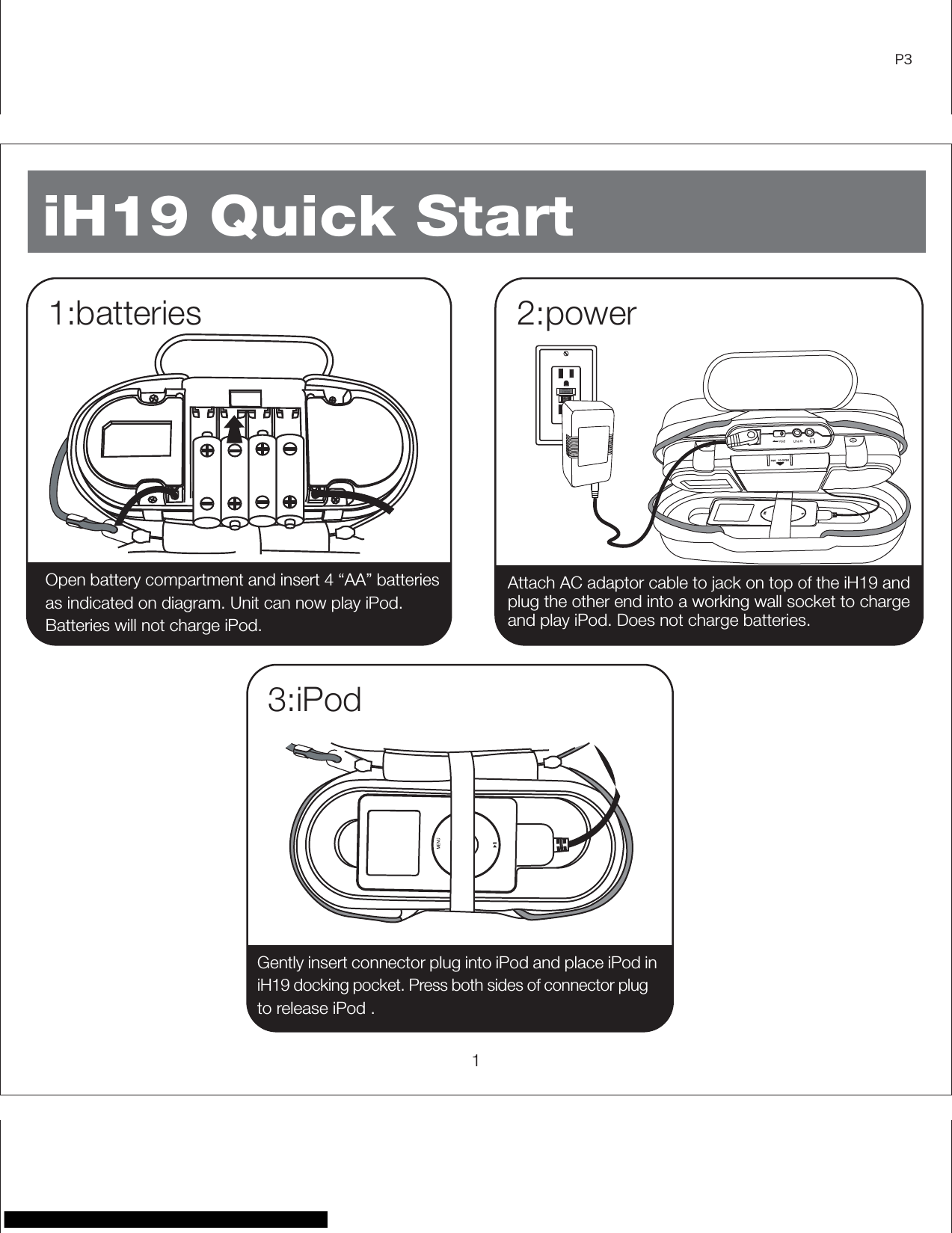 Page 3 of 10 - Ihome Ihome-2Go-Ih19-Quick-Start-Guide-820245 ManualsLib - Makes It Easy To Find Manuals Online! User Manual