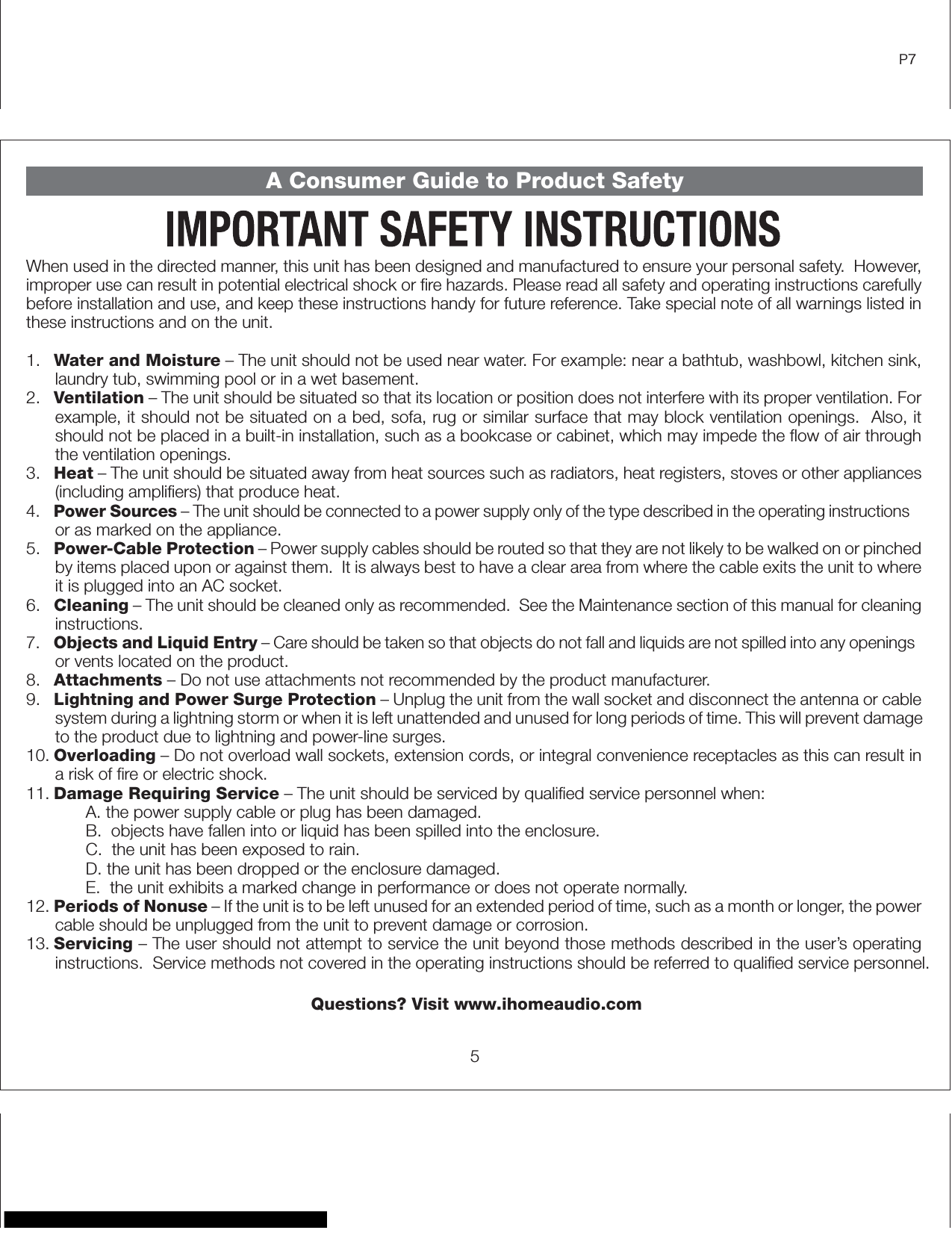 Page 7 of 10 - Ihome Ihome-2Go-Ih19-Quick-Start-Guide-820245 ManualsLib - Makes It Easy To Find Manuals Online! User Manual