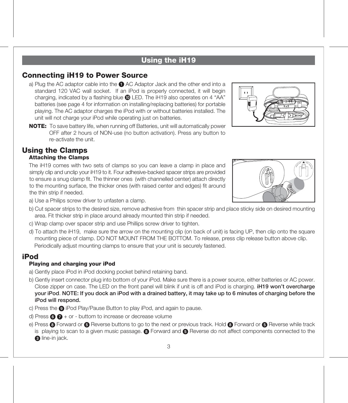 Page 5 of 10 - Ihome Ihome-Ih19-Users-Manual-  Ihome-ih19-users-manual