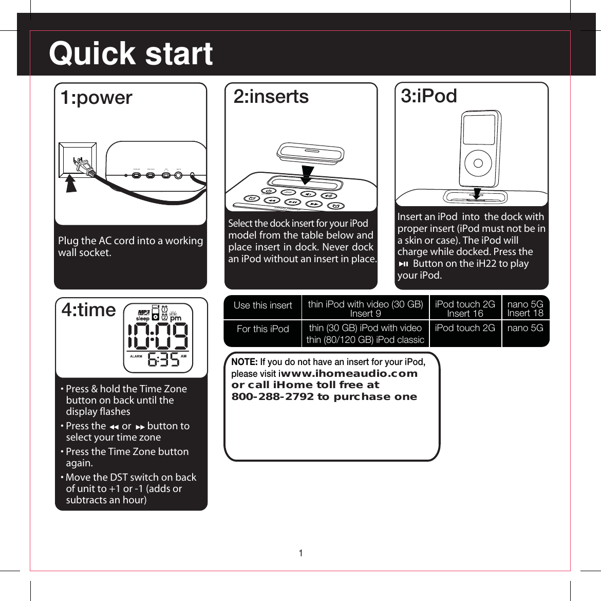 Page 5 of 12 - Ihome Ihome-Ih22-Users-Manual-  Ihome-ih22-users-manual