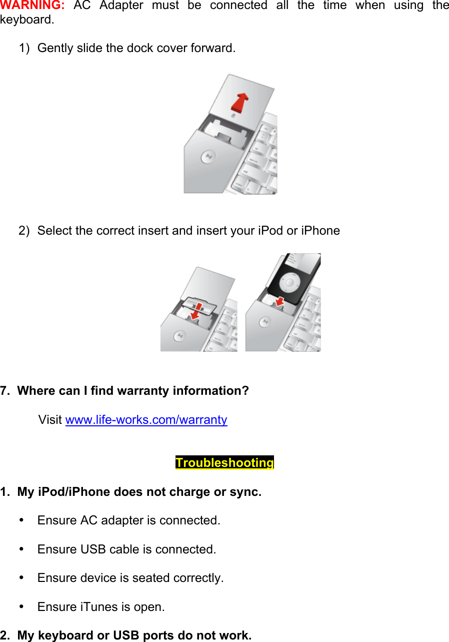 Ihome Ih K231Ms Users Manual IConnect Media Keyboard For Mac IH