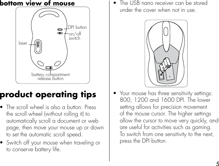 Page 5 of 8 - Ihome Ihome-Ih-M182Zb-Users-Manual-  Ihome-ih-m182zb-users-manual