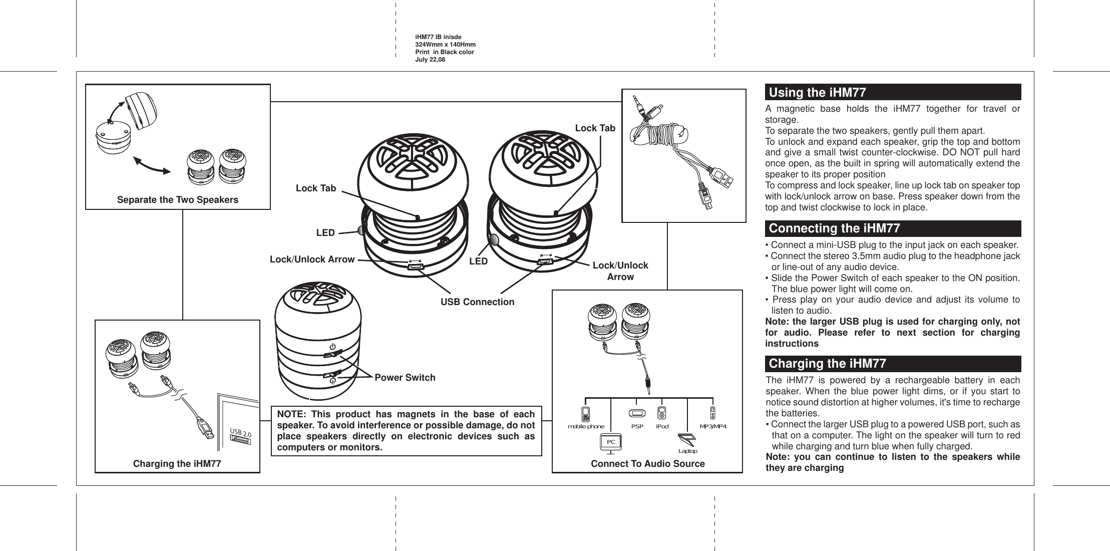 Page 4 of 5 - Ihome Ihome-Ihm77-Users-Manual-  Ihome-ihm77-users-manual