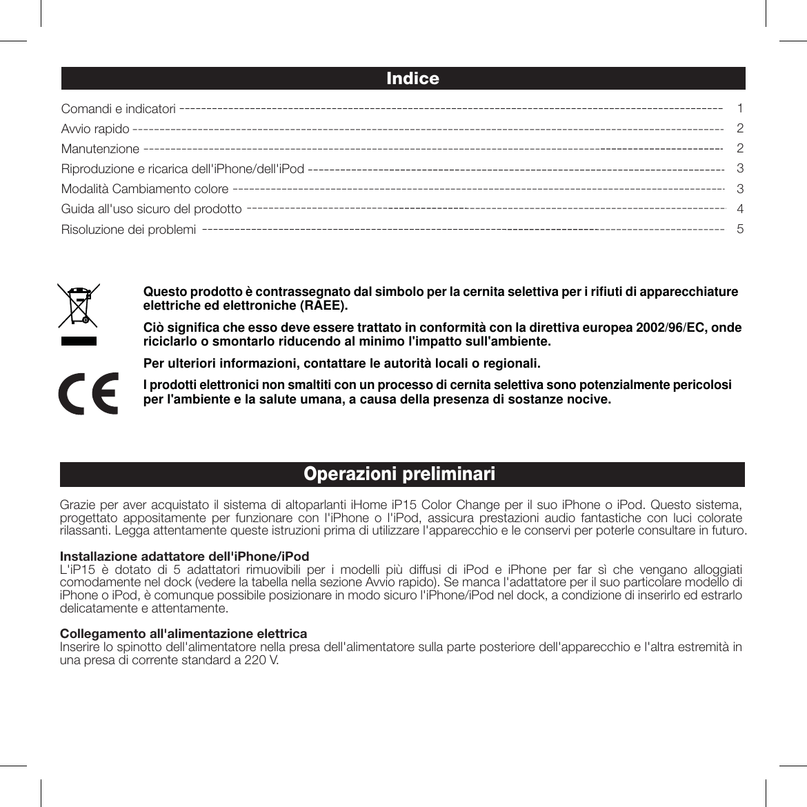 Ihome Ip15 Users Manual