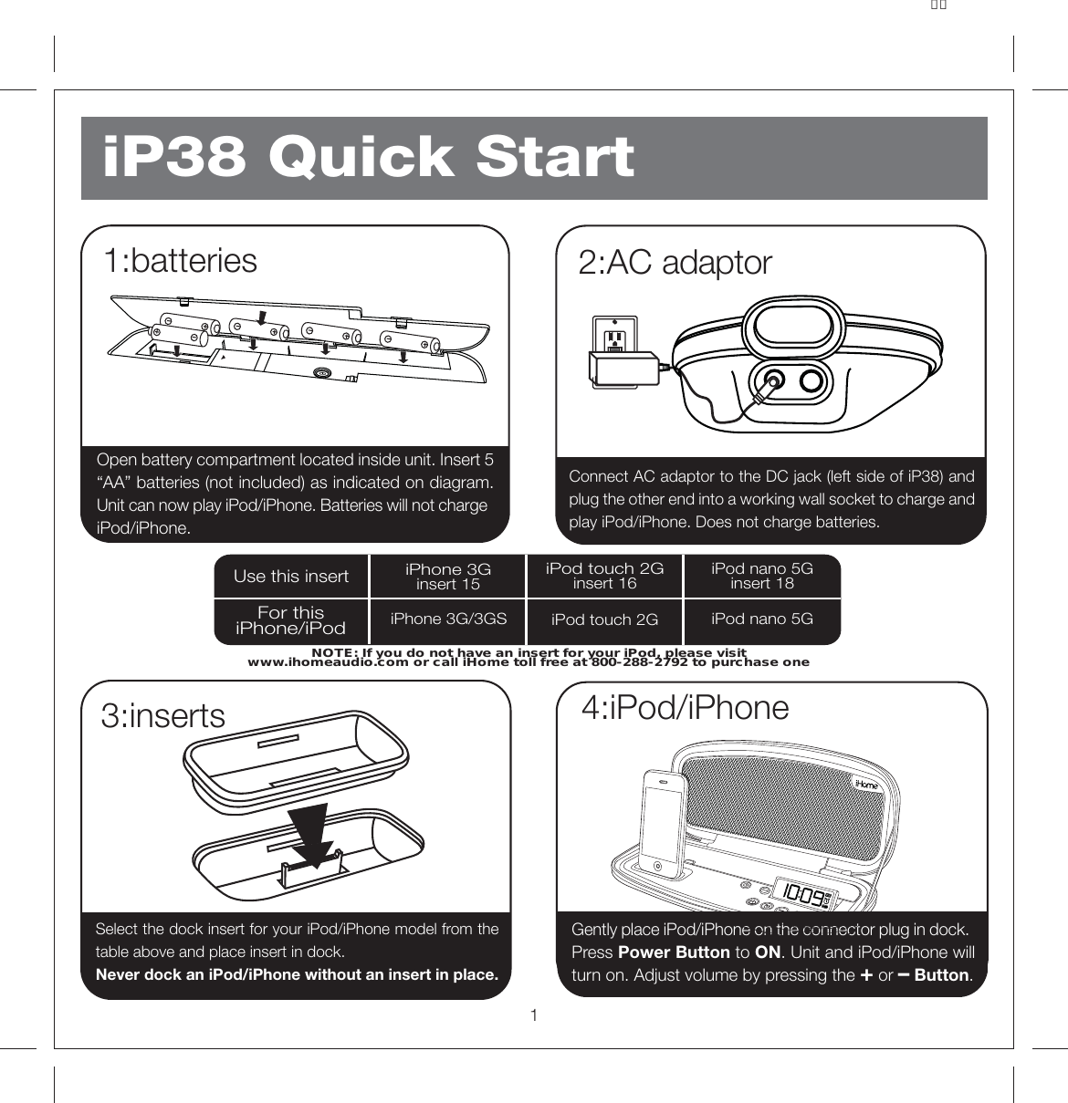 Ihome Ip38 Users Manual