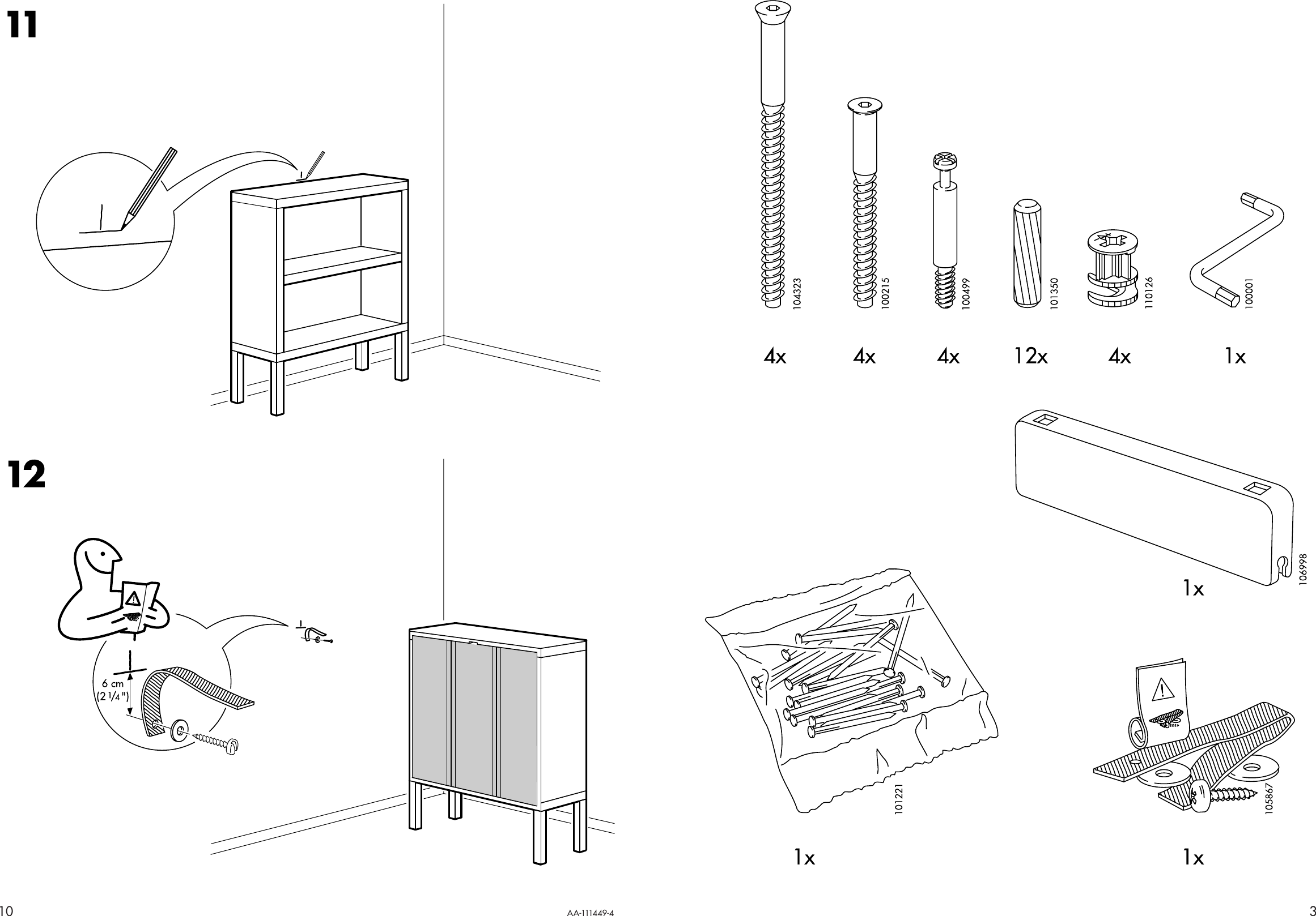 Ikea Agerum Bookcase 35 3 8X40 1 2 Bir Ven Assembly Instruction