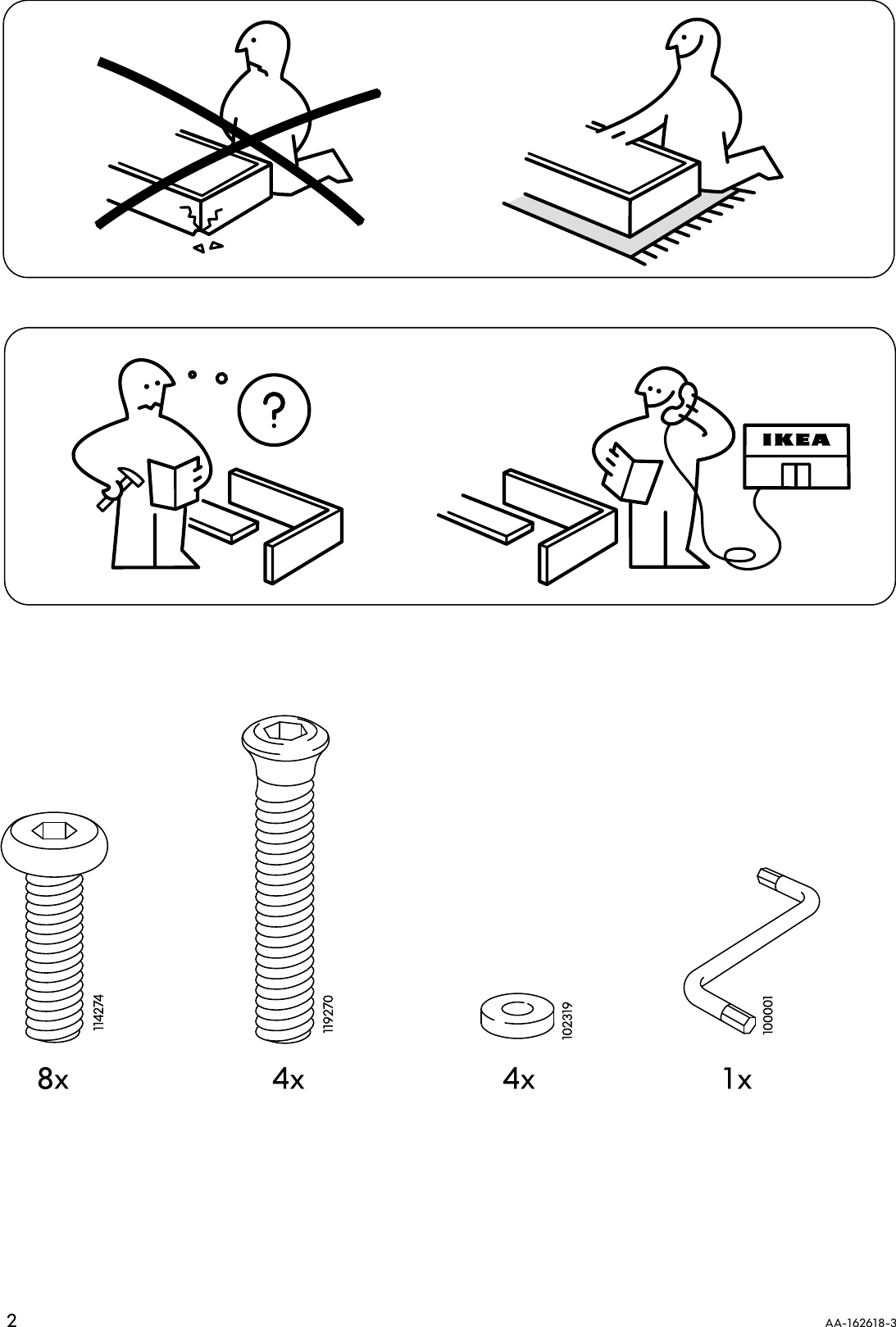 Page 2 of 8 - Ikea Ikea-Agne-Barstool-29-Assembly-Instruction