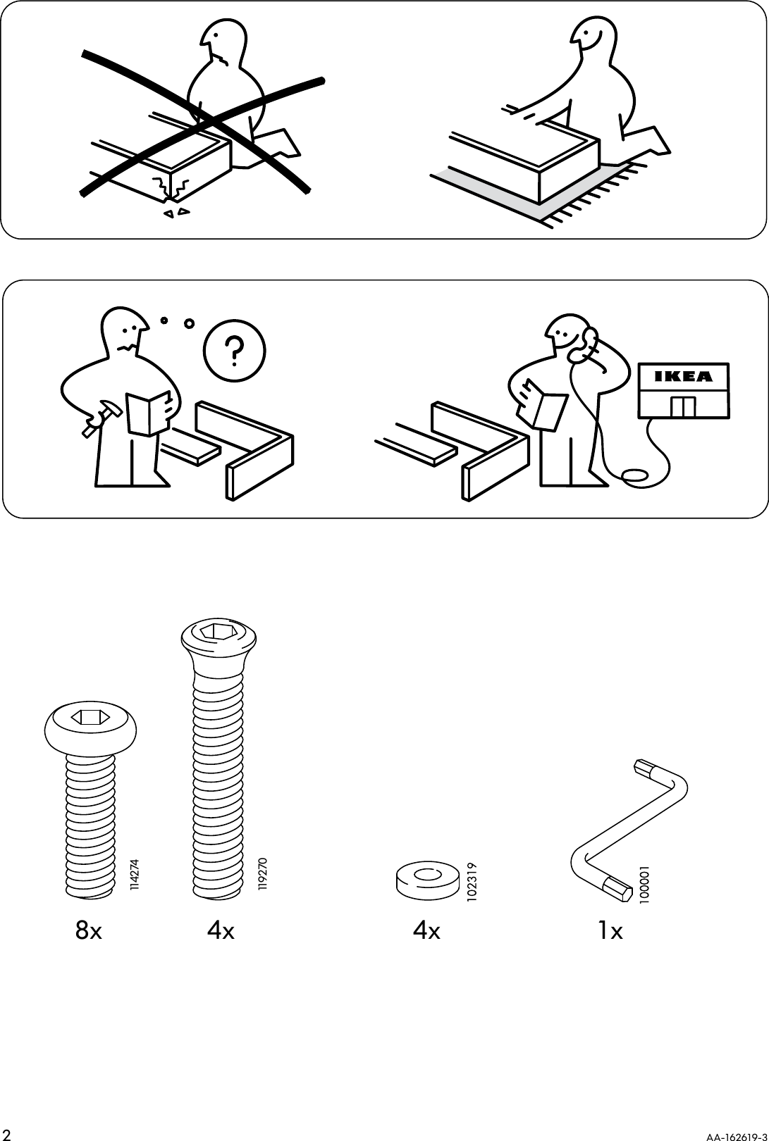 Page 2 of 8 - Ikea Ikea-Agne-Stool-Assembly-Instruction