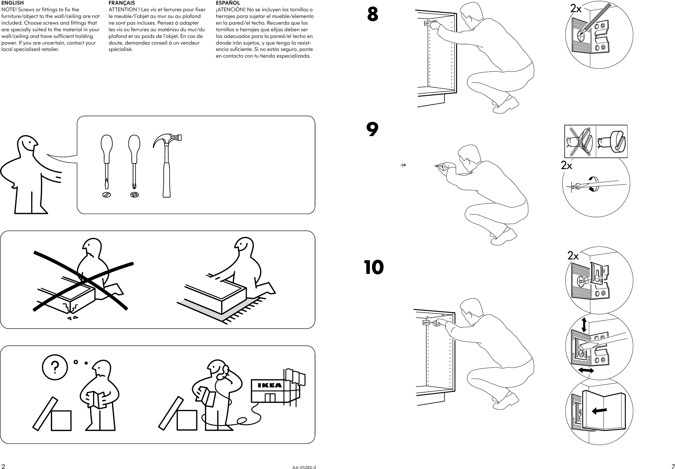 Page 2 of 4 - Ikea Ikea-Akurum-Base-Cabinet-Frame-Assembly-Instruction-7  Ikea-akurum-base-cabinet-frame-assembly-instruction