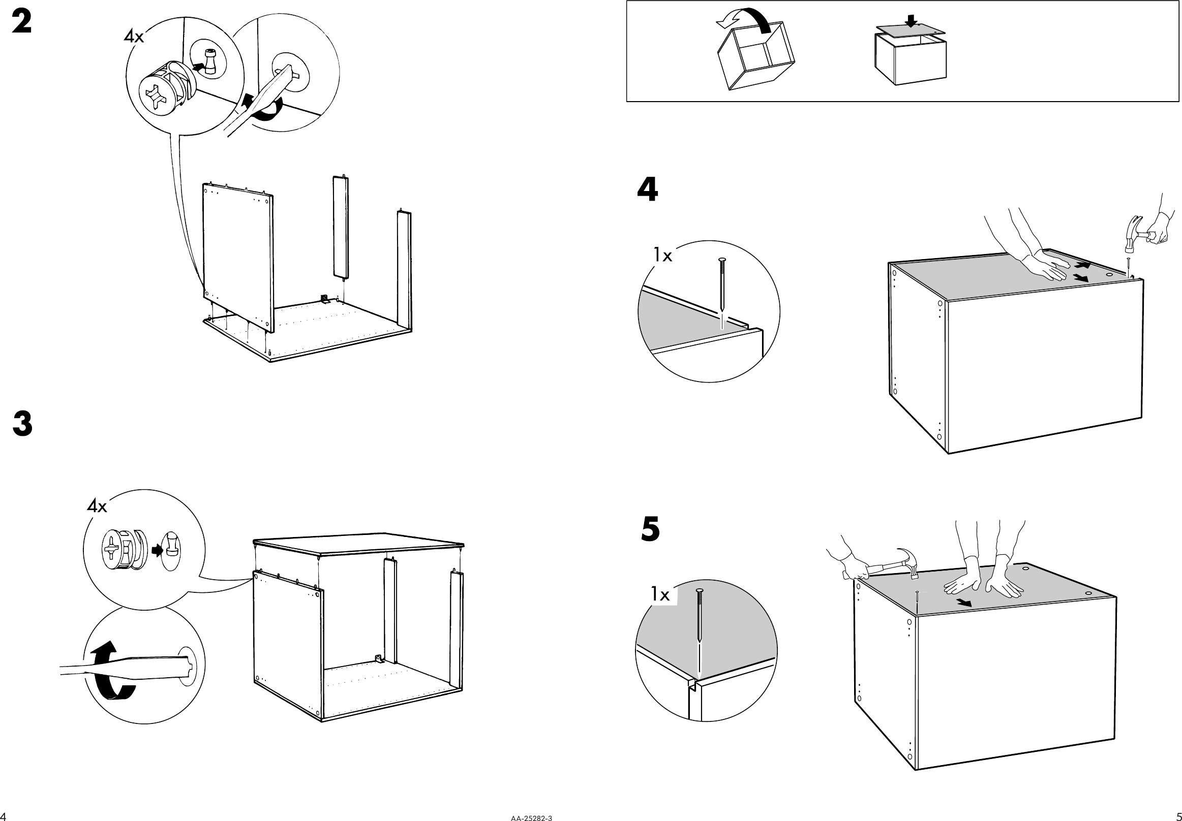 Ikea Akurum Base Cabinet Frame Assembly Instruction 7