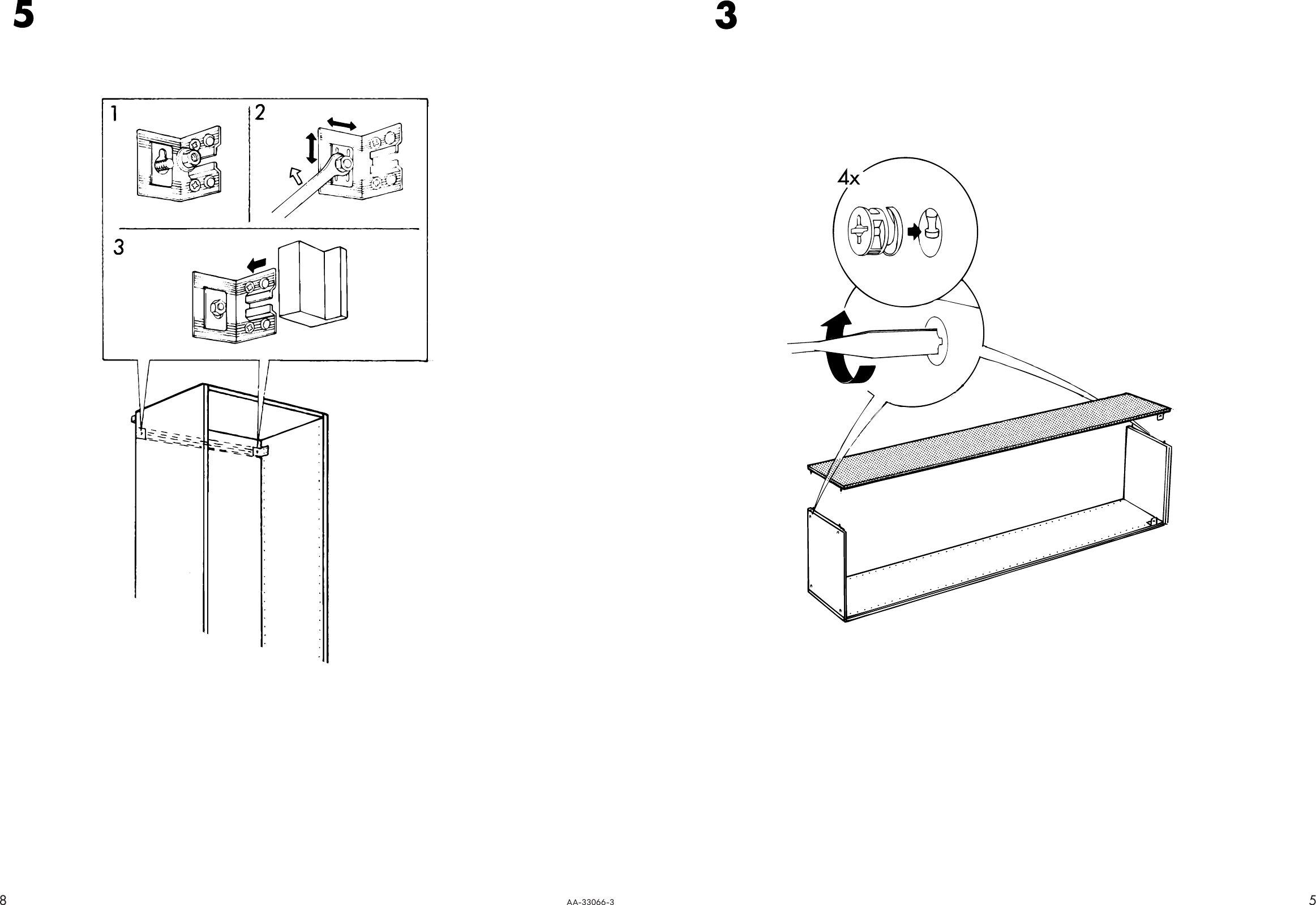 Ikea Akurum High Frame Assembly Instruction 5