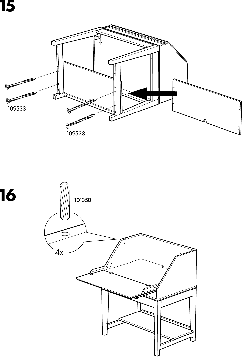 Ikea Alve Addon Unit For Secretary Assembly Instruction
