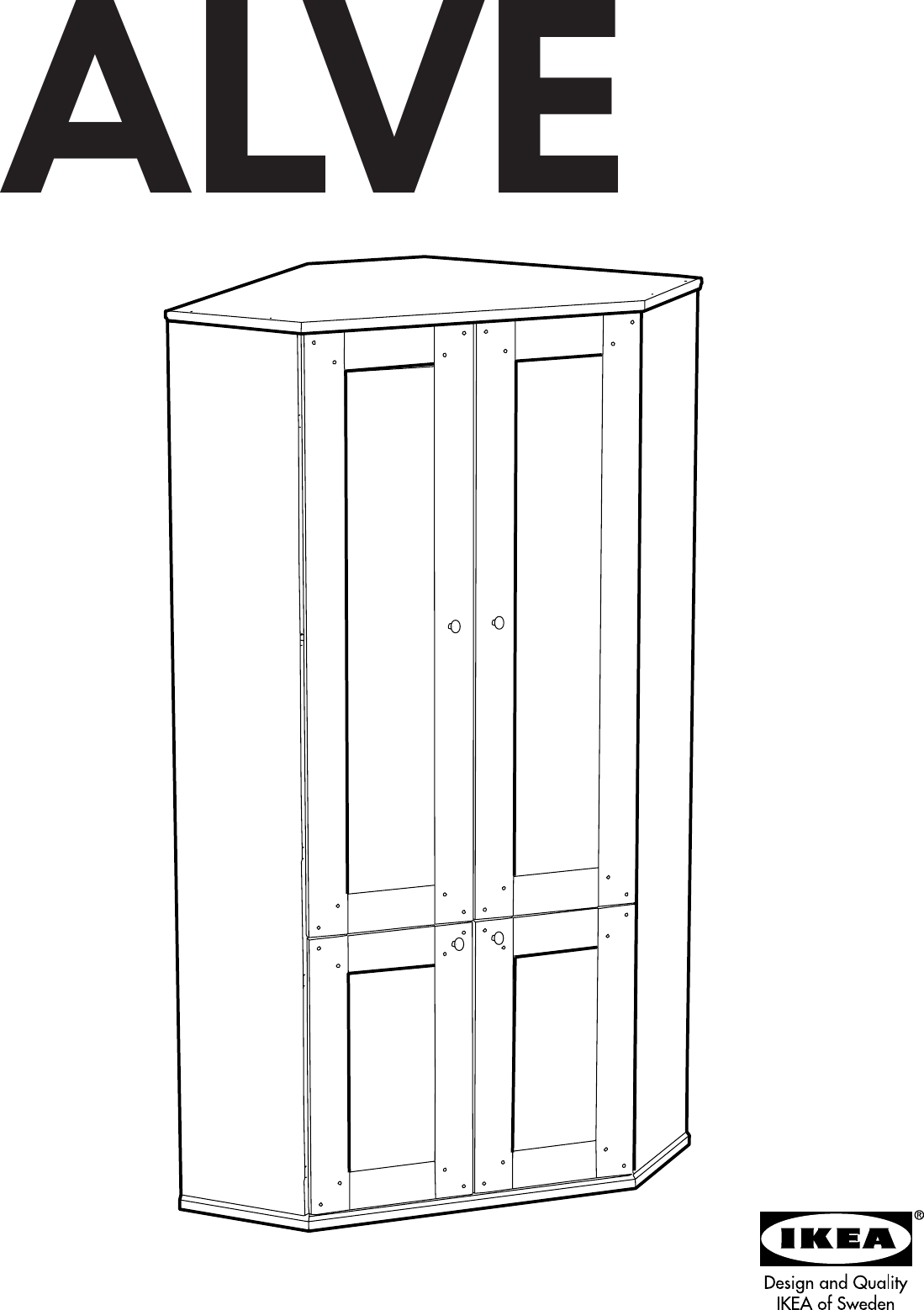 Ikea Alve Corner Workstatn Assembly Instruction