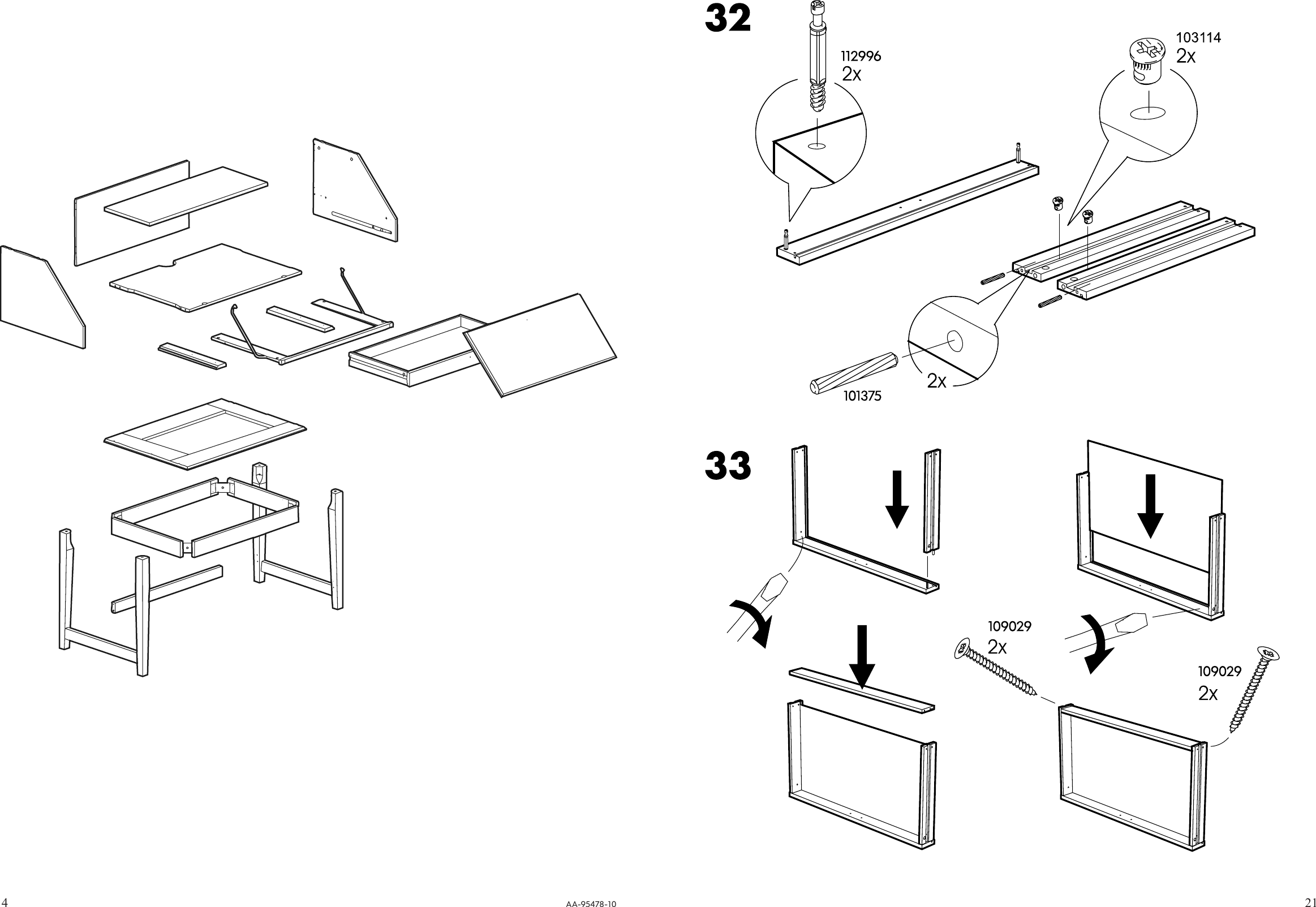 Page 4 of 12 - Ikea Ikea-Alve-Secretary-31-7-8X40-1-8-Assembly-Instruction