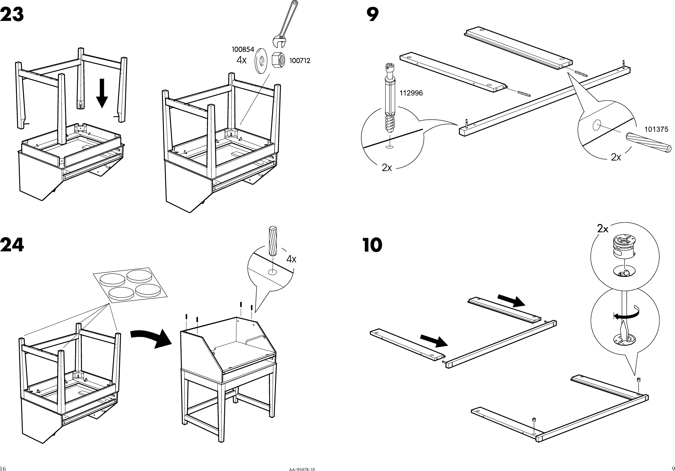 Page 9 of 12 - Ikea Ikea-Alve-Secretary-31-7-8X40-1-8-Assembly-Instruction