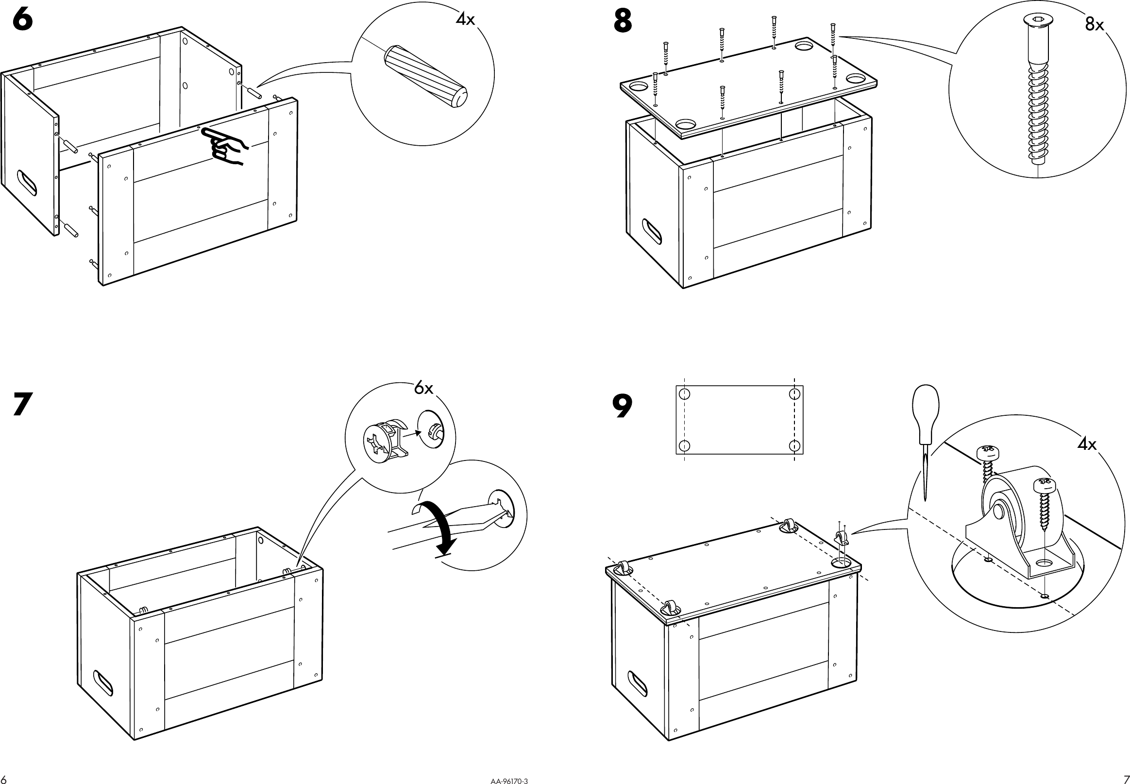 Page 6 of 6 - Ikea Ikea-Alve-Storage-Bench-27X12X19-Assembly-Instruction