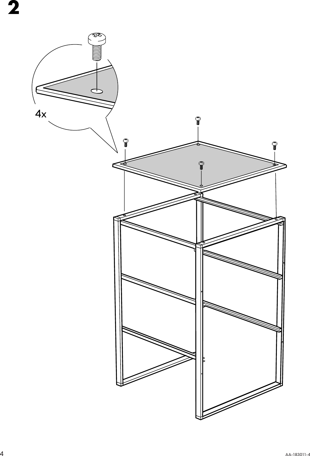 Page 4 of 8 - Ikea Ikea-Andy-Drawer-Unit-W-Casters-15X23-Assembly-Instruction