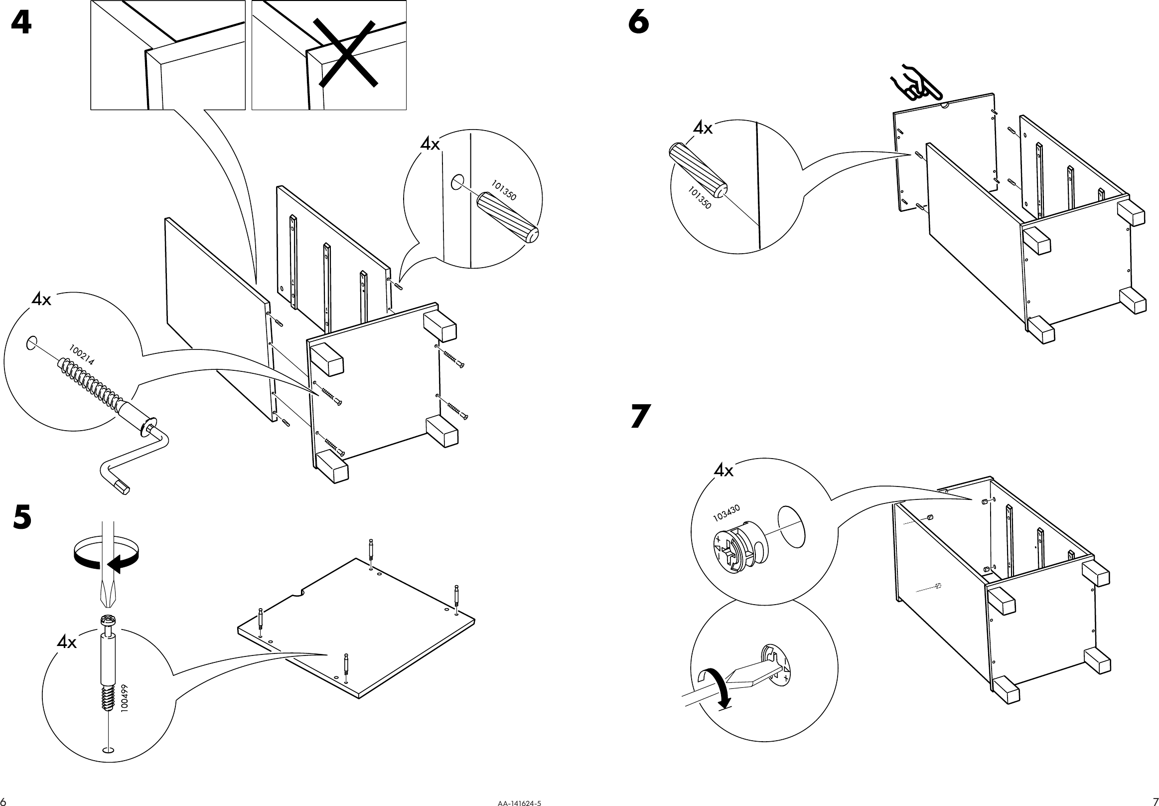 Page 6 of 6 - Ikea Ikea-Aneboda-Chest-3Draw-16X32-Wht-Assembly-Instruction