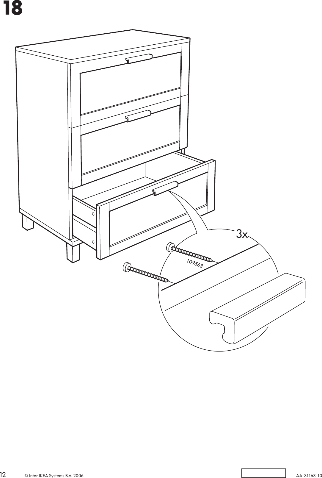 Page 12 of 12 - Ikea Ikea-Aneboda-Chest-3Drw-32-Assembly-Instruction