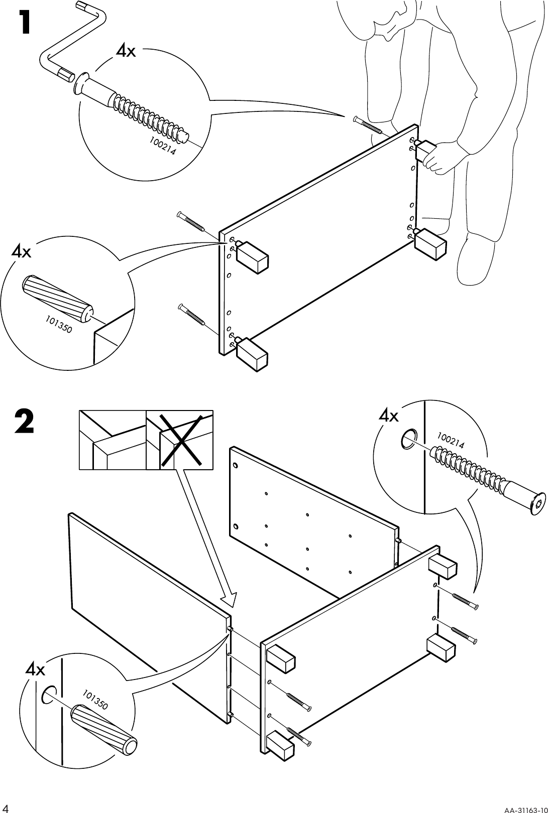 Page 4 of 12 - Ikea Ikea-Aneboda-Chest-3Drw-32-Assembly-Instruction