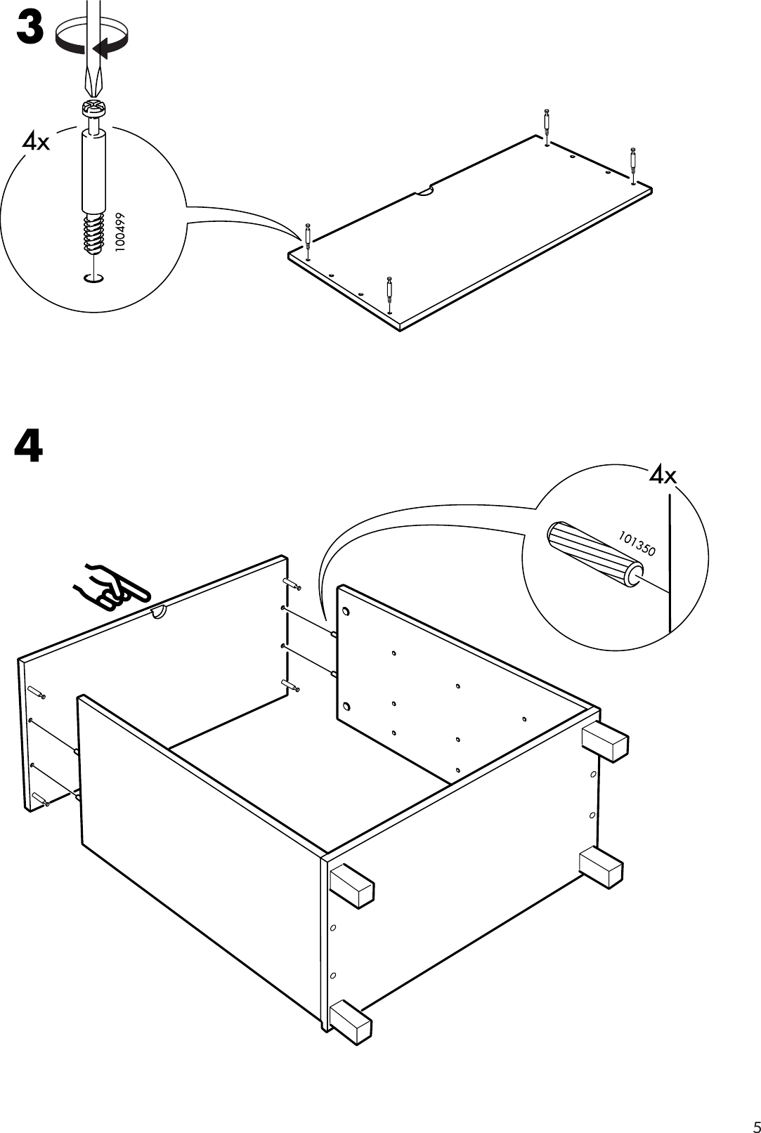 Page 5 of 12 - Ikea Ikea-Aneboda-Chest-3Drw-32-Assembly-Instruction