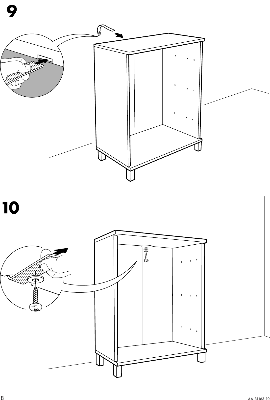Page 8 of 12 - Ikea Ikea-Aneboda-Chest-3Drw-32-Assembly-Instruction