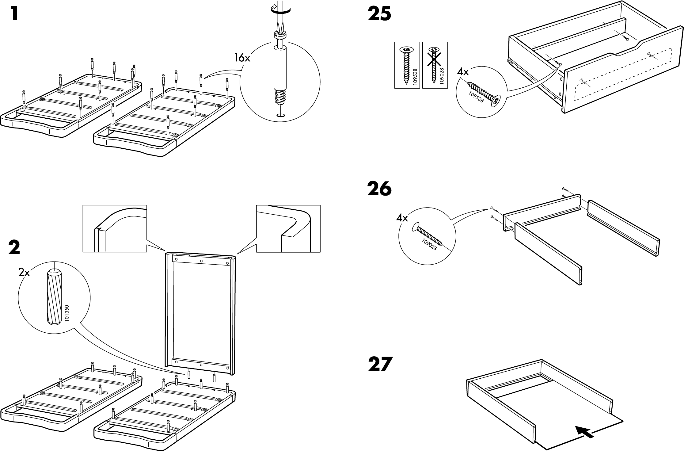 Ikea Anes Chest 4draw 35x45 Assembly Instruction 6