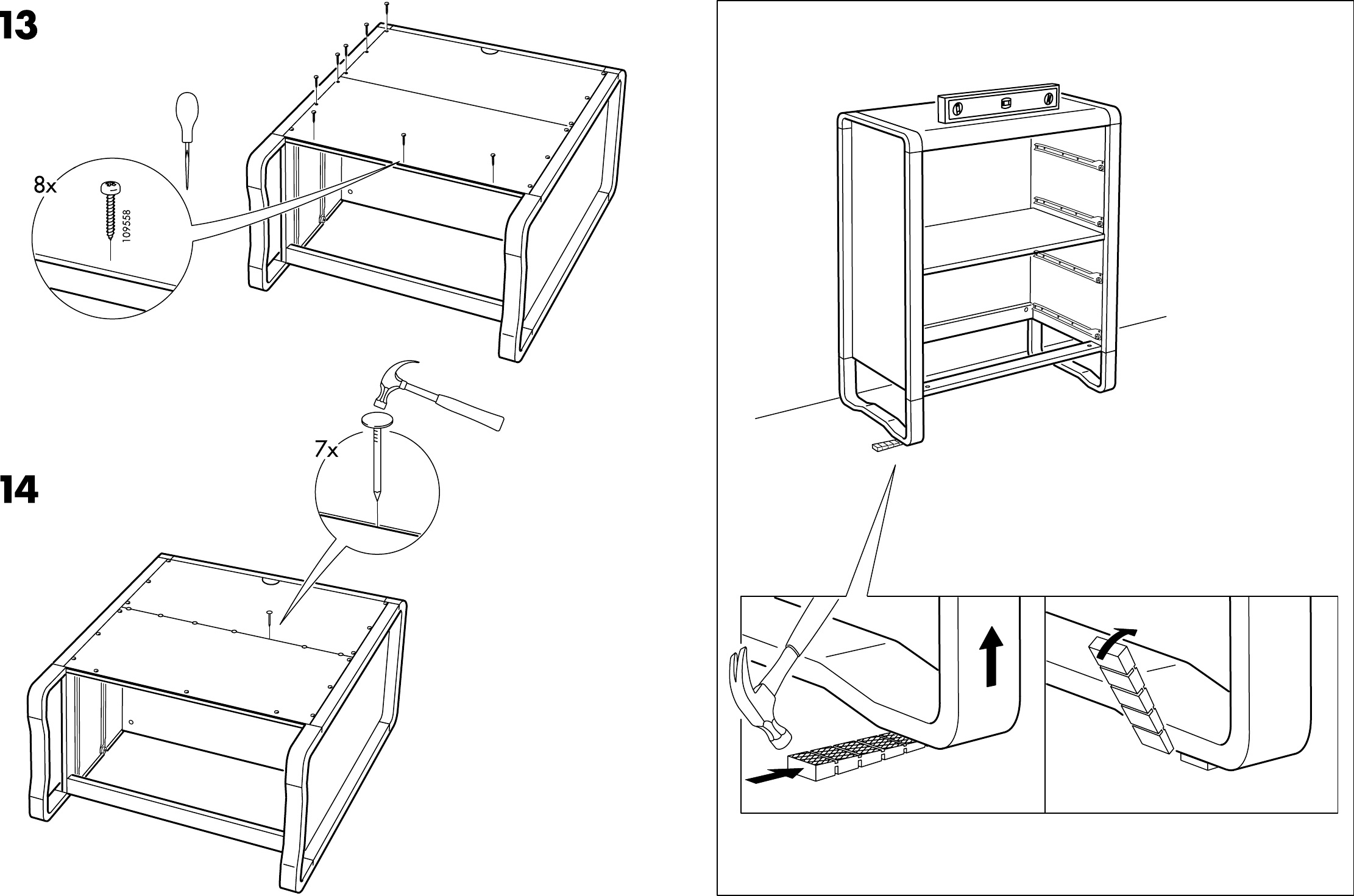 Ikea Anes Chest 4draw 35x45 Assembly Instruction 6